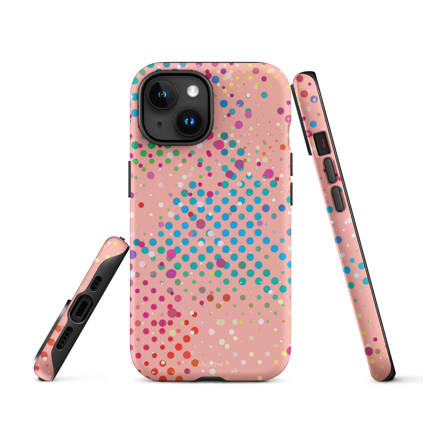 Pearl Vivid Crimson Polka Dot iPhone 15 Plus (MagSafe) Case