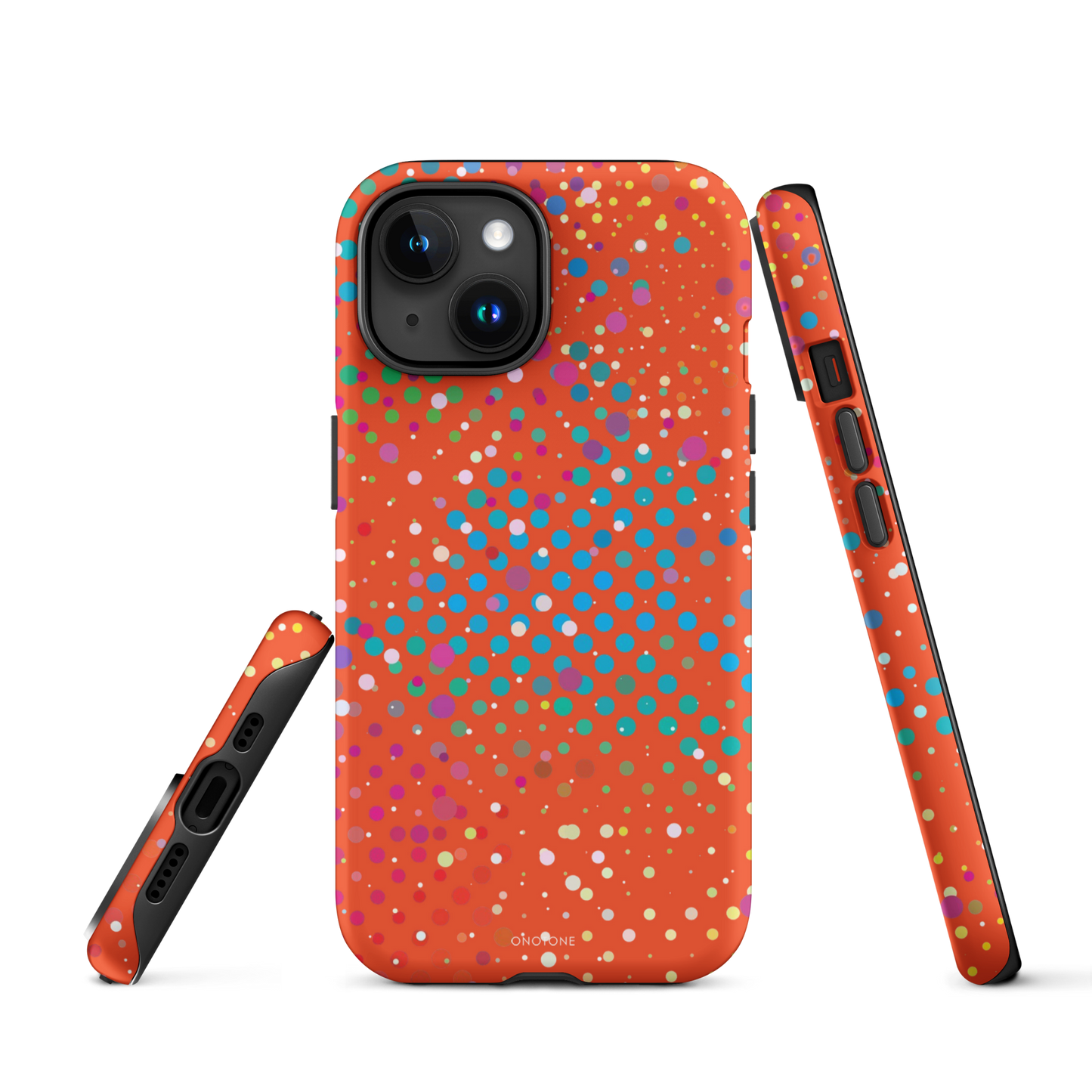 Brown Polka Dot iPhone 15 Plus (MagSafe) Case