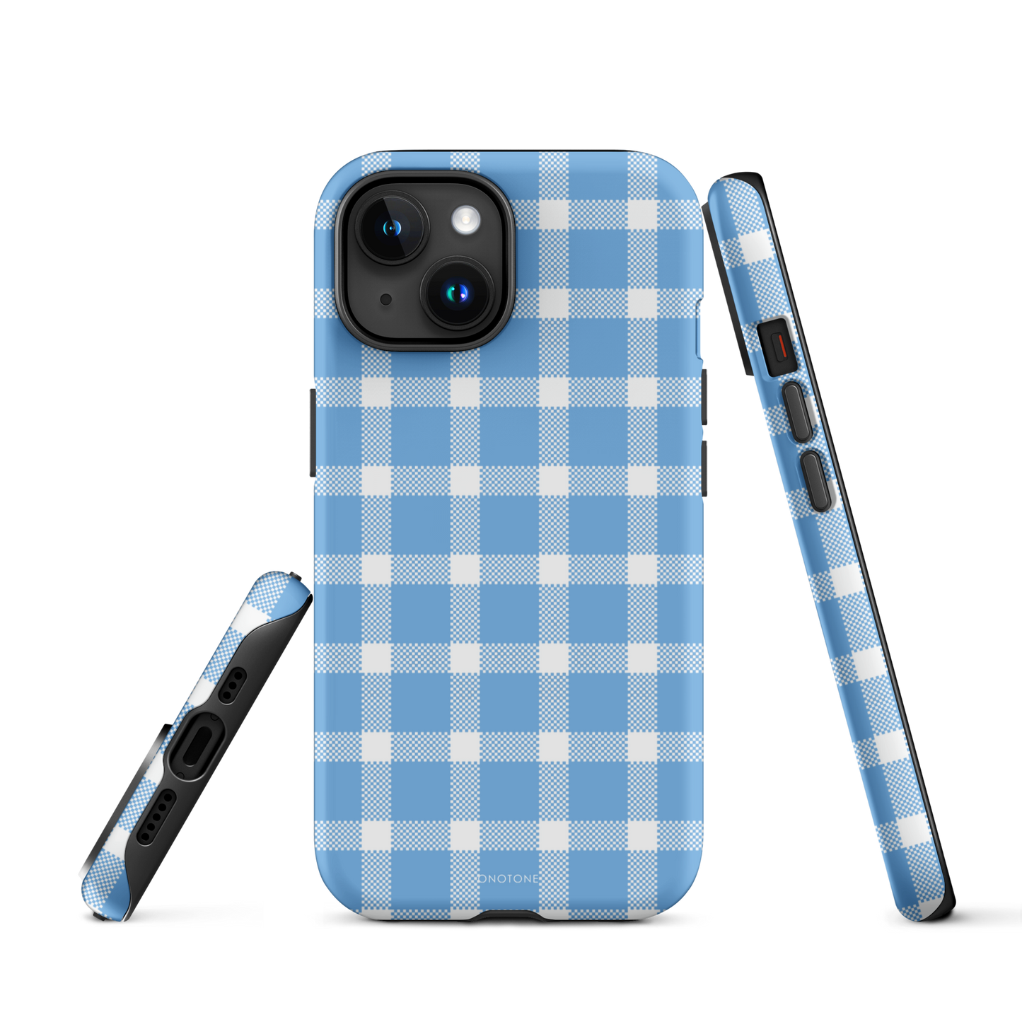Light Blue Plaid iPhone Case – Durable, Stylish & Shockproof Protection - Durable, Stylish, Reliable Protection (BP-284)