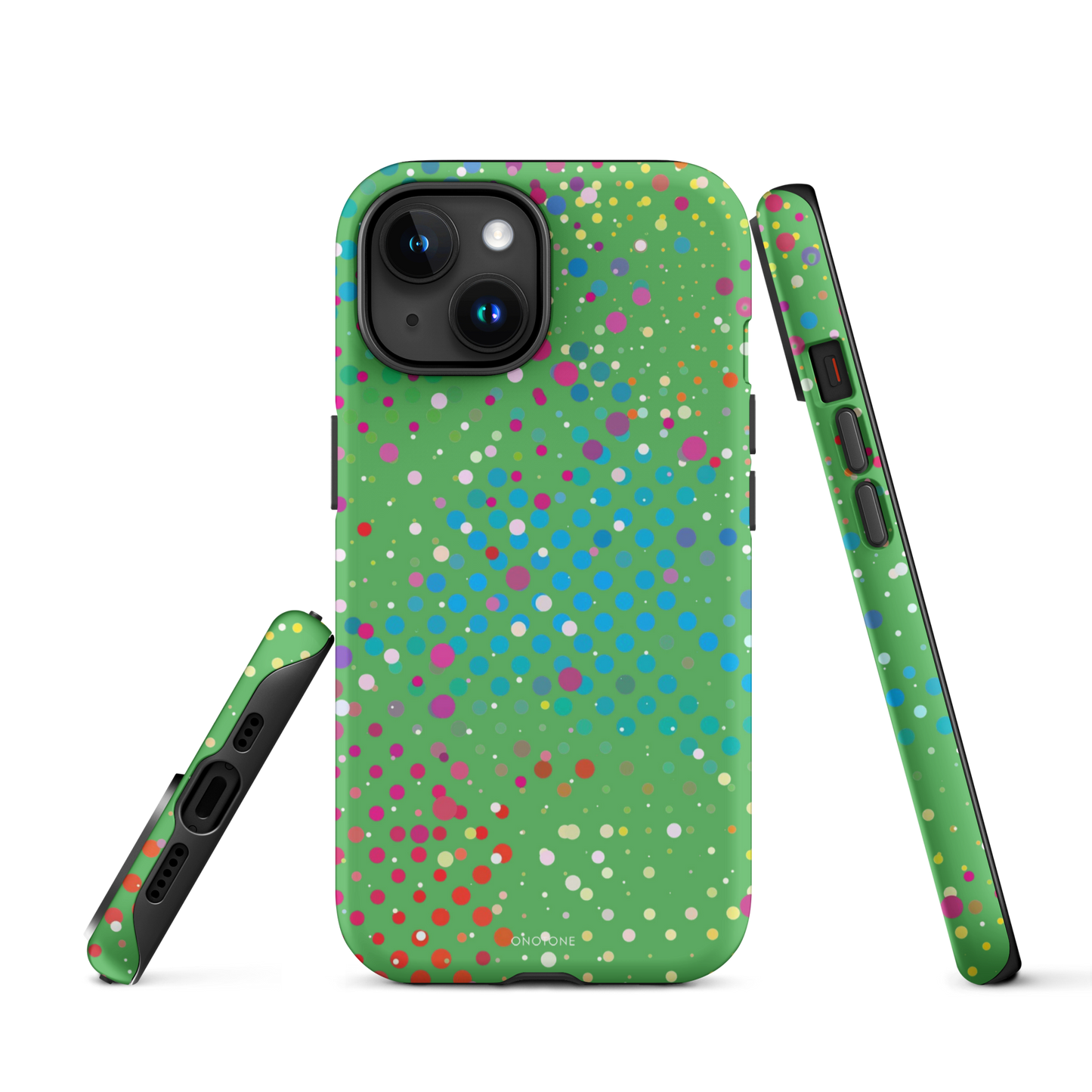 Leafy Green Polka Dot iPhone 15 Plus (MagSafe) Case
