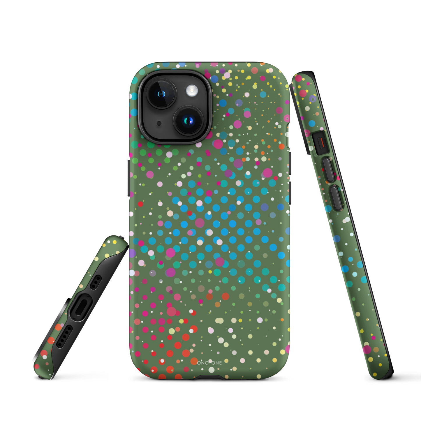 Japanese Laurel Polka Dot iPhone 15 Plus (MagSafe) Case