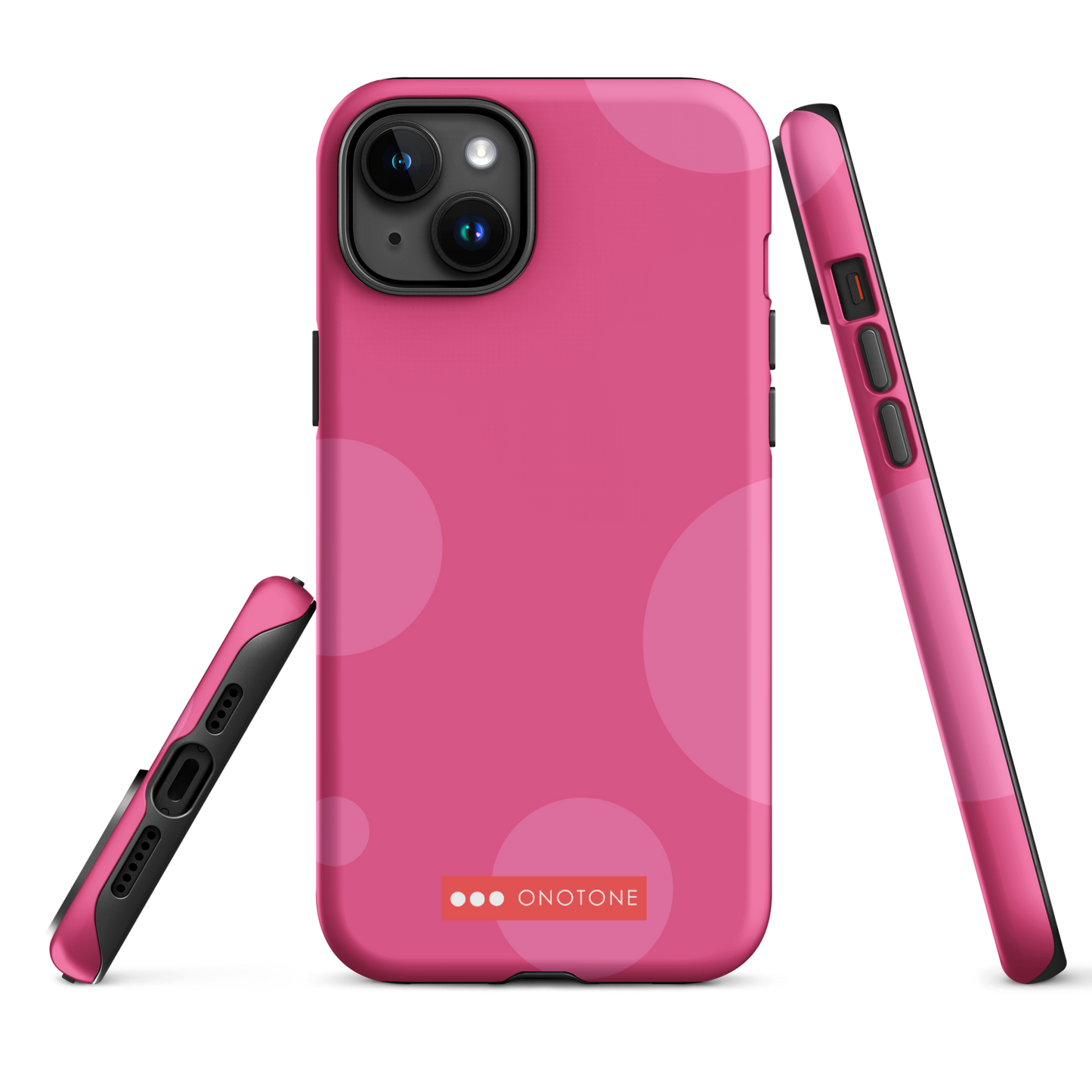 Dual Layer pink modern iPhone® Case