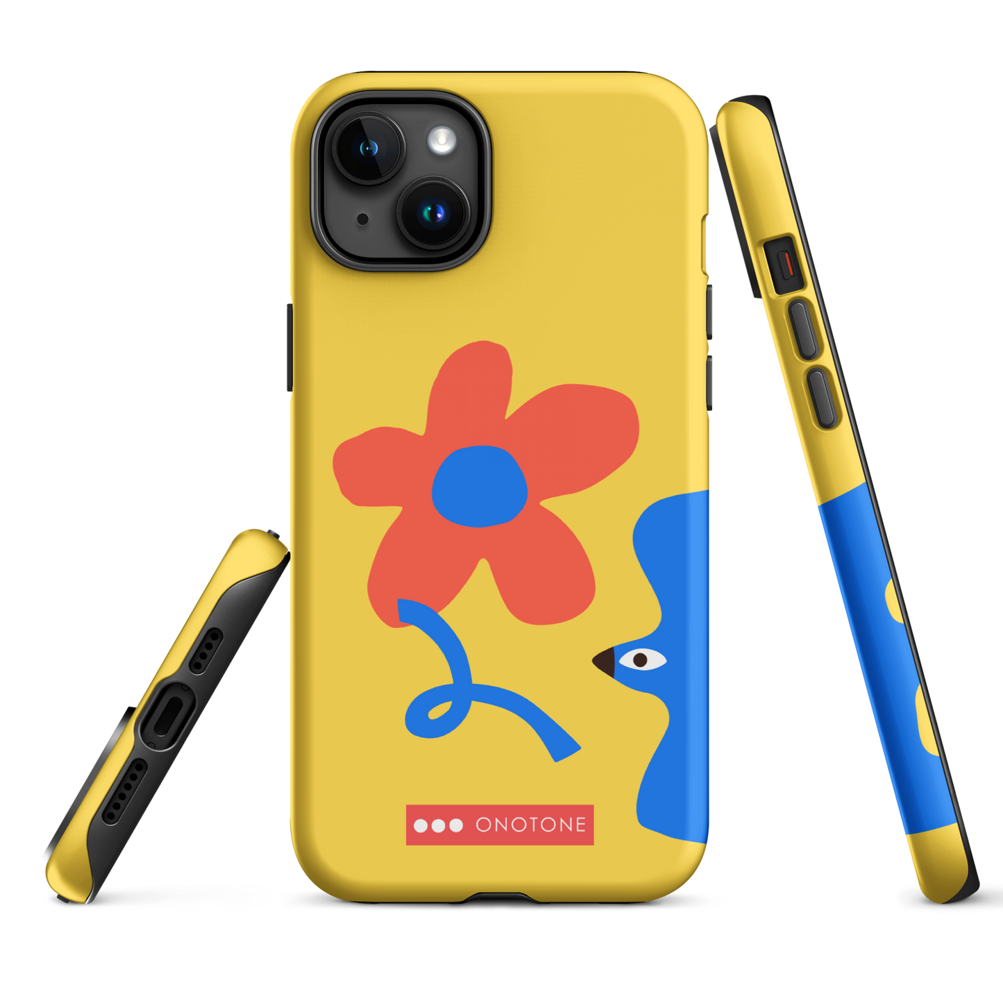 Dual Layer yellow modern iPhone® Case