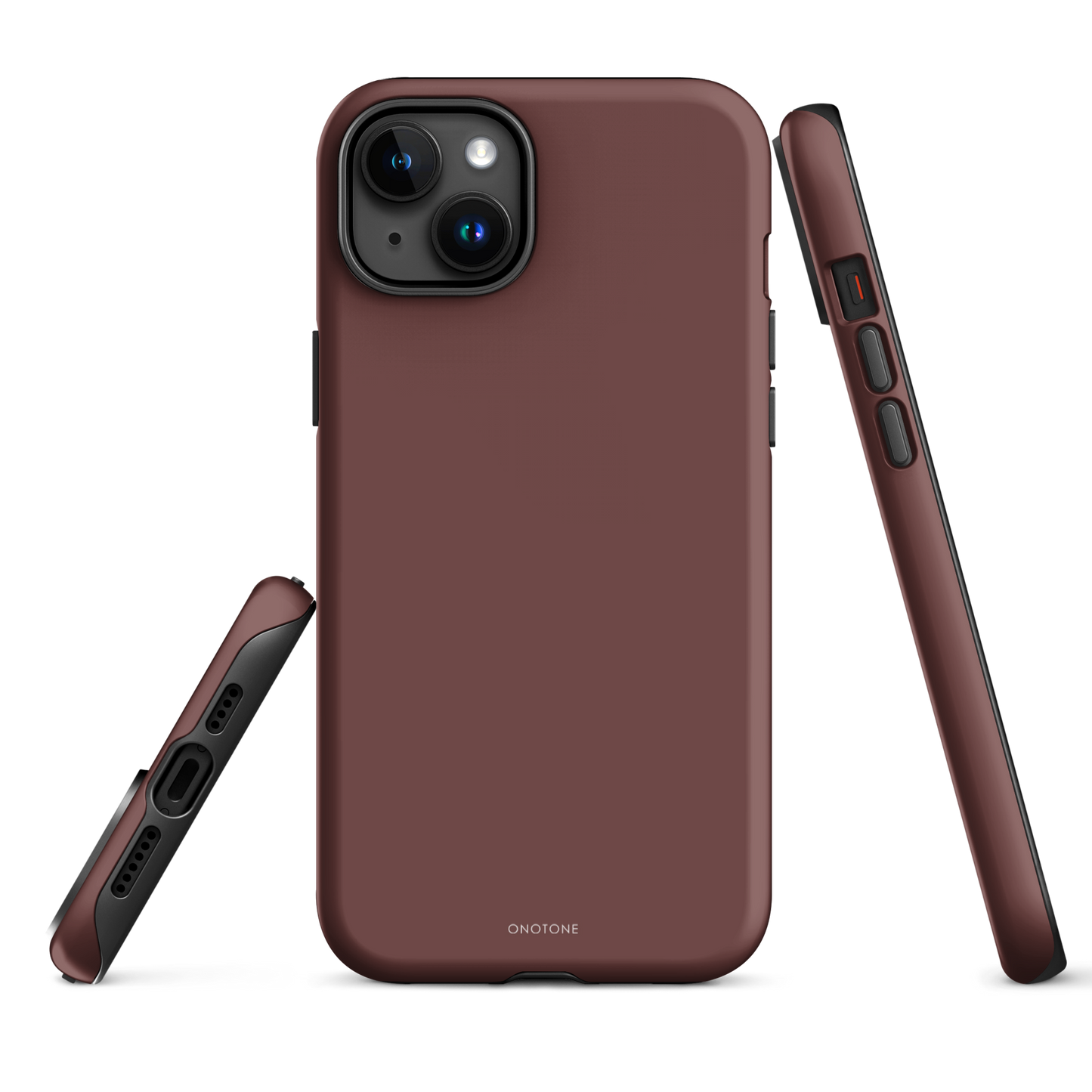 DARK BROWN MINIMALIST IPHONE® CASE - PANTONE® HOT CHOCOLATE