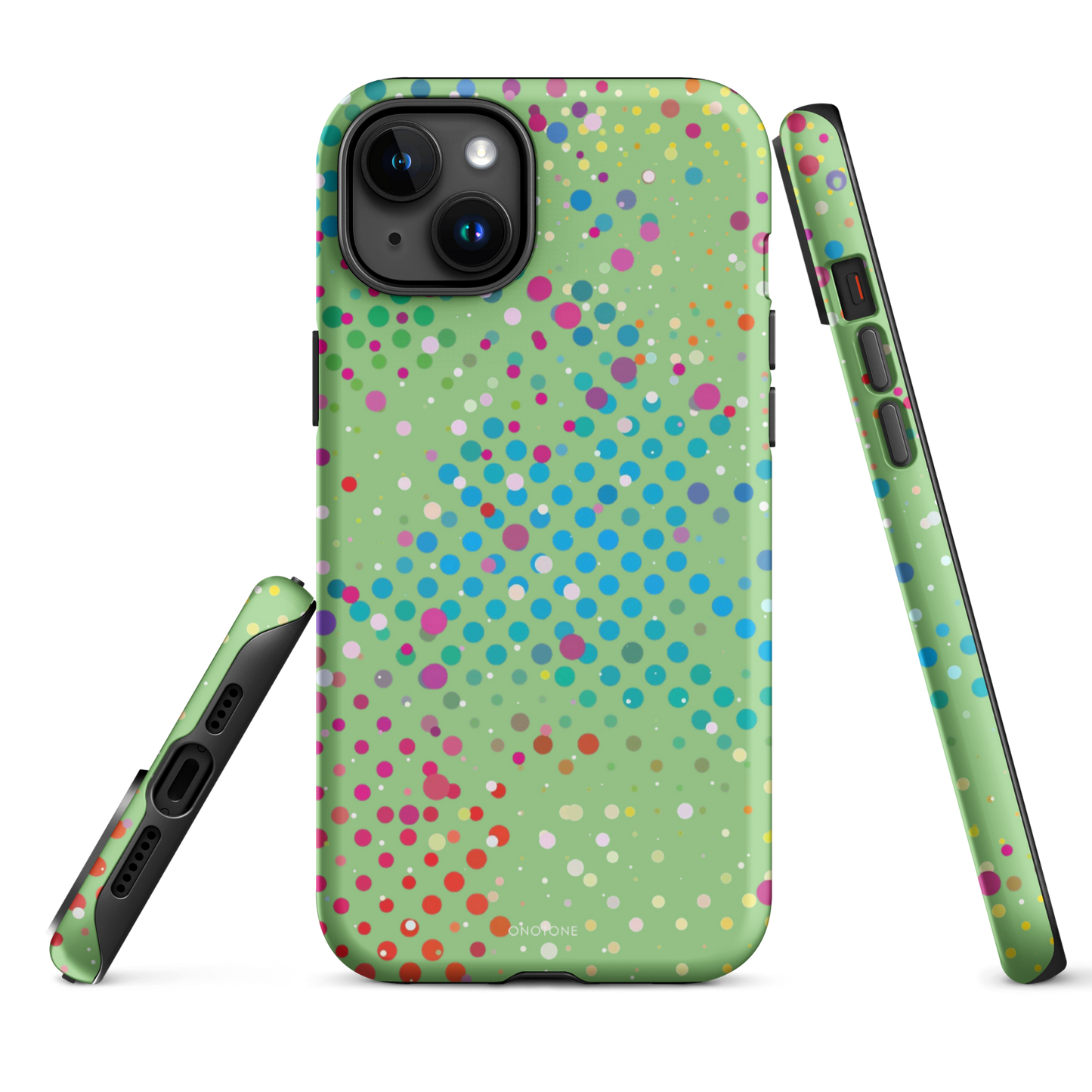 Granny Smith Apple Polka Dot iPhone 15 Pro (MagSafe) Case