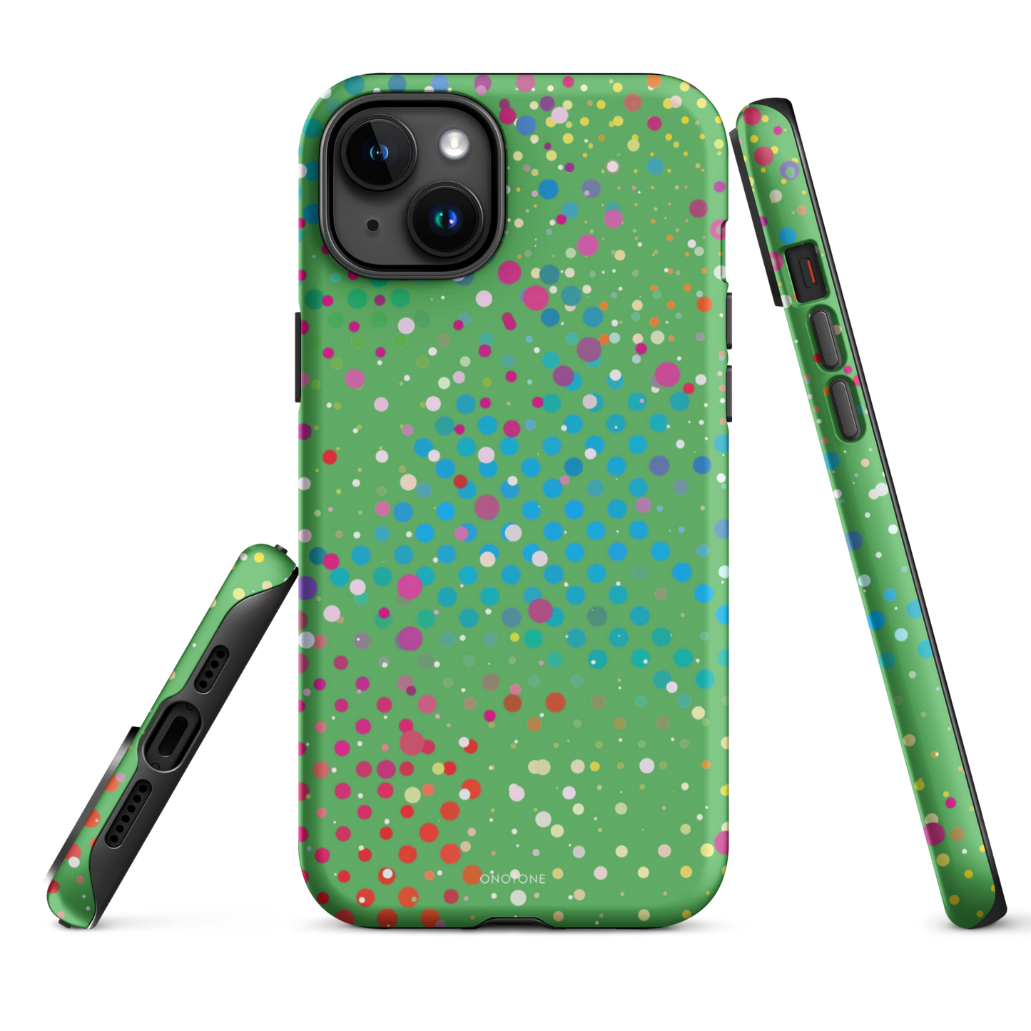 Leafy Green Polka Dot iPhone 15 Pro (MagSafe) Case