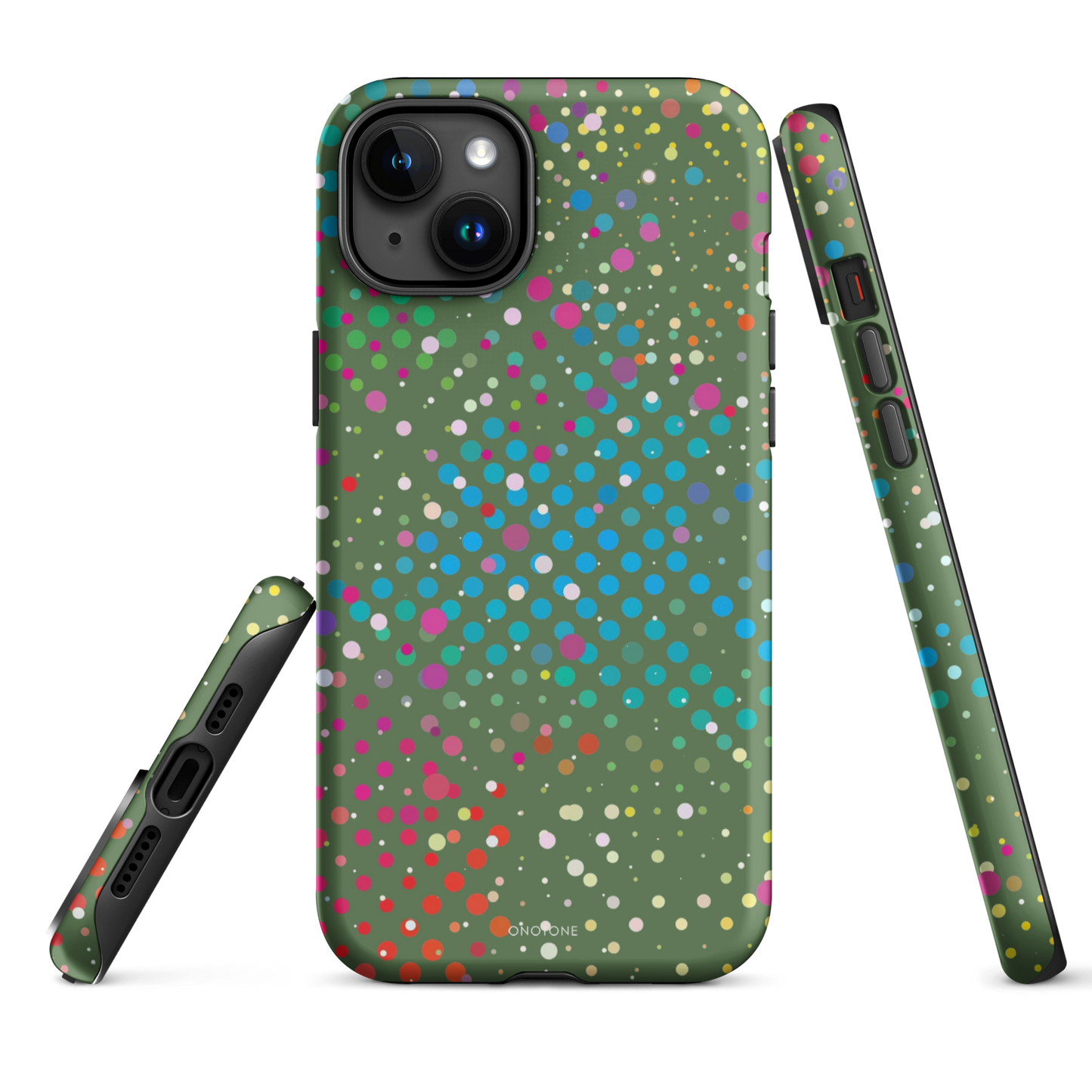 Japanese Laurel Polka Dot iPhone 15 Pro (MagSafe) Case