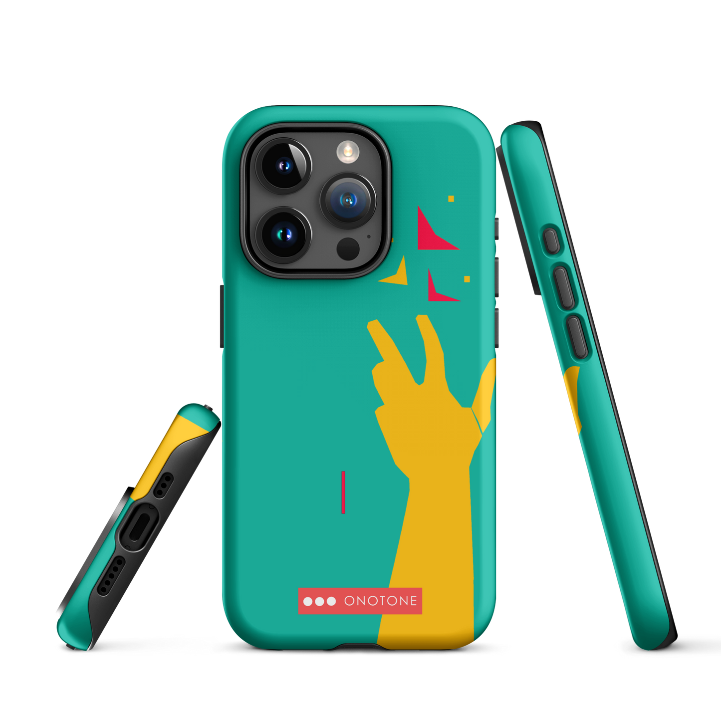 Dual Layer green modern iPhone® Case