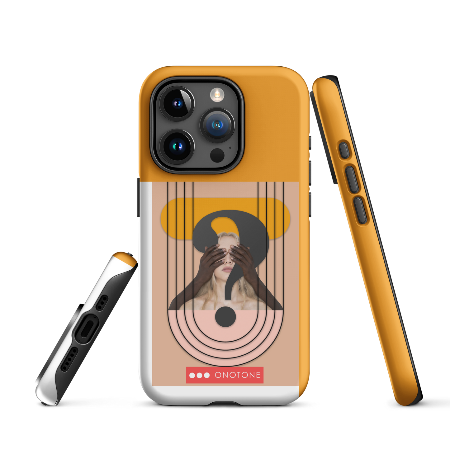 Dual Layer green modern iPhone® Case