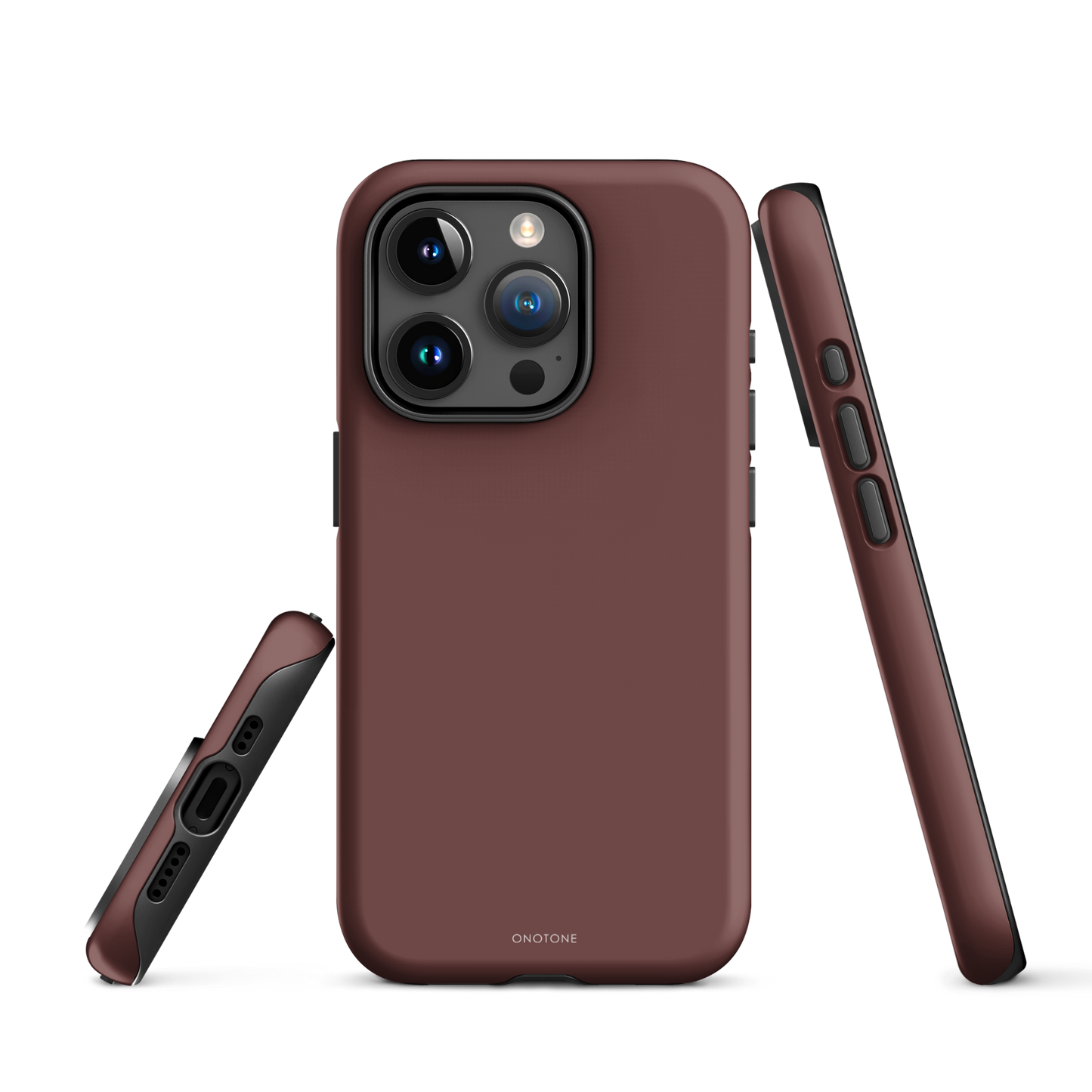 DARK BROWN MINIMALIST IPHONE® CASE - PANTONE® HOT CHOCOLATE