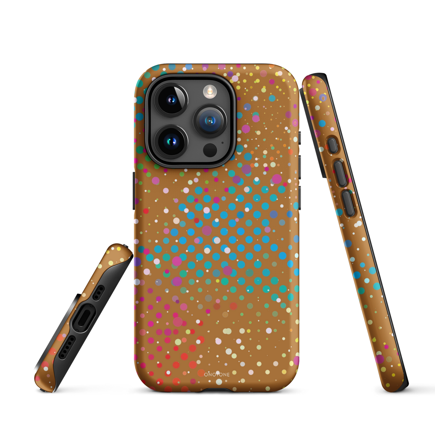 Baked Bean Brown Polka Dot iPhone 15 Pro Max (MagSafe) Case