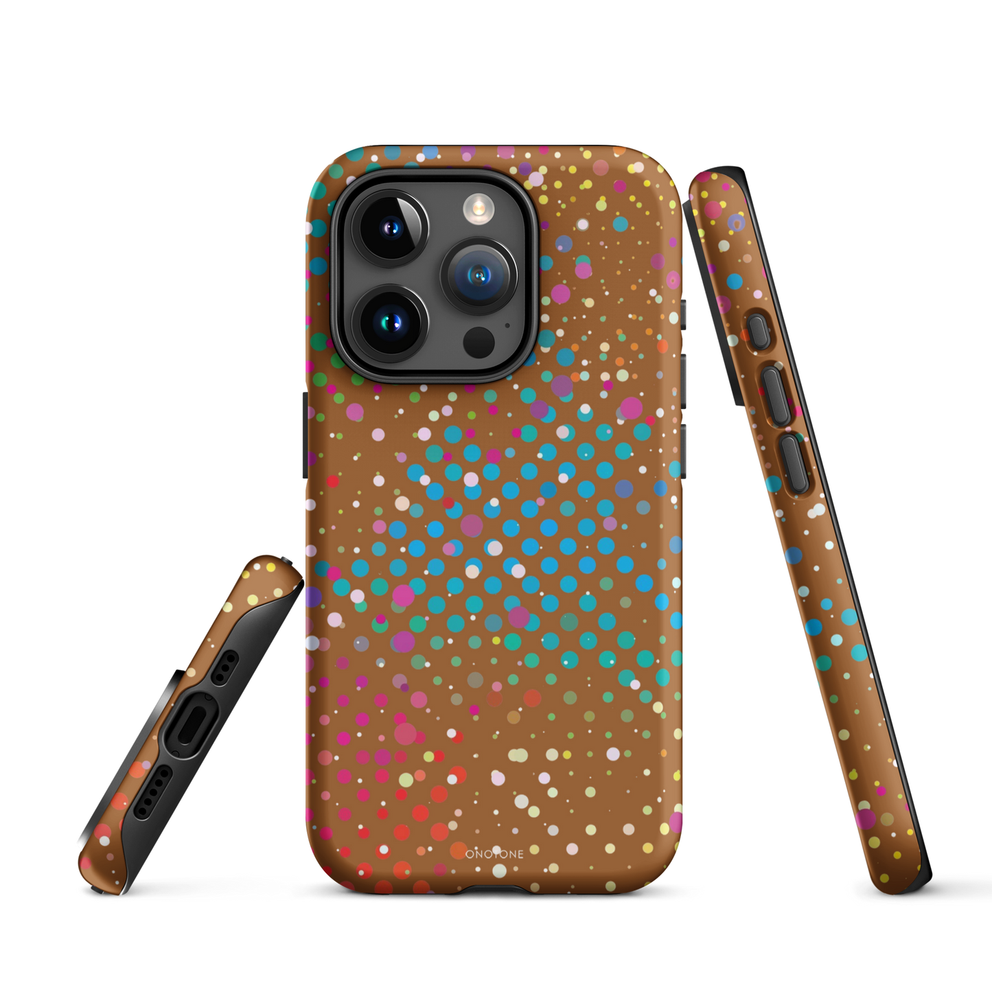 Cinnamon Brown Polka Dot iPhone 15 Pro Max (MagSafe) Case