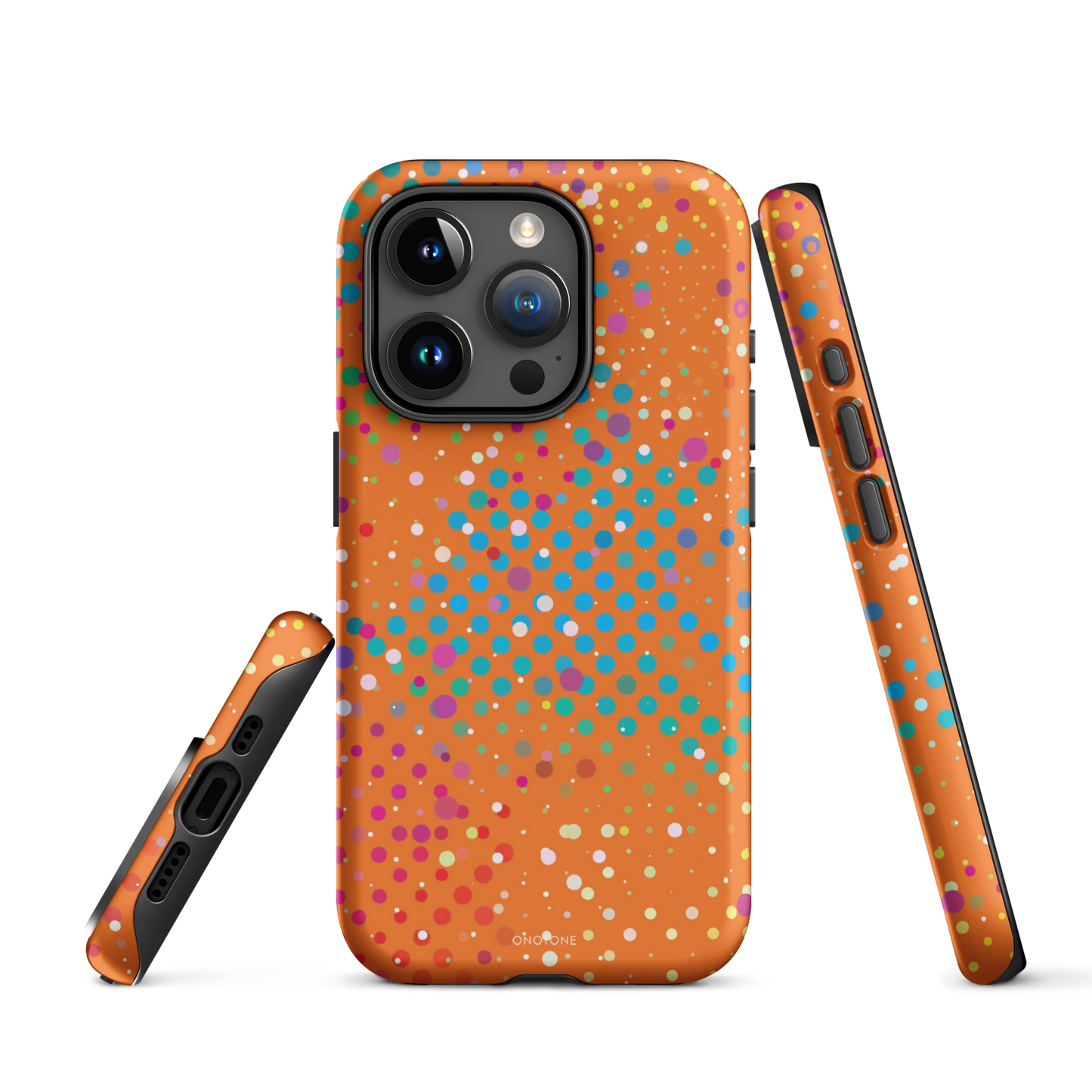 Epicurean Orange Polka Dot iPhone 15 Pro Max (MagSafe) Case