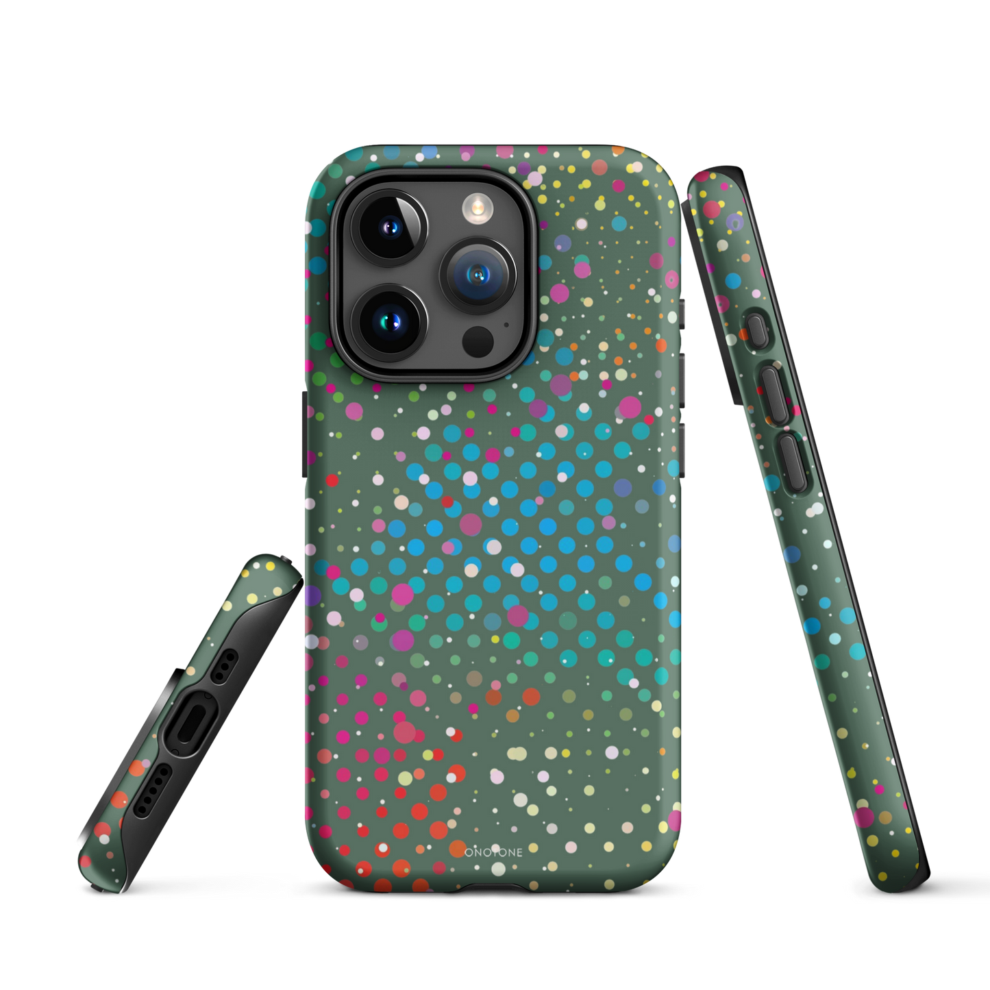 Evergreen Polka Dot iPhone 15 Pro Max (MagSafe) Case