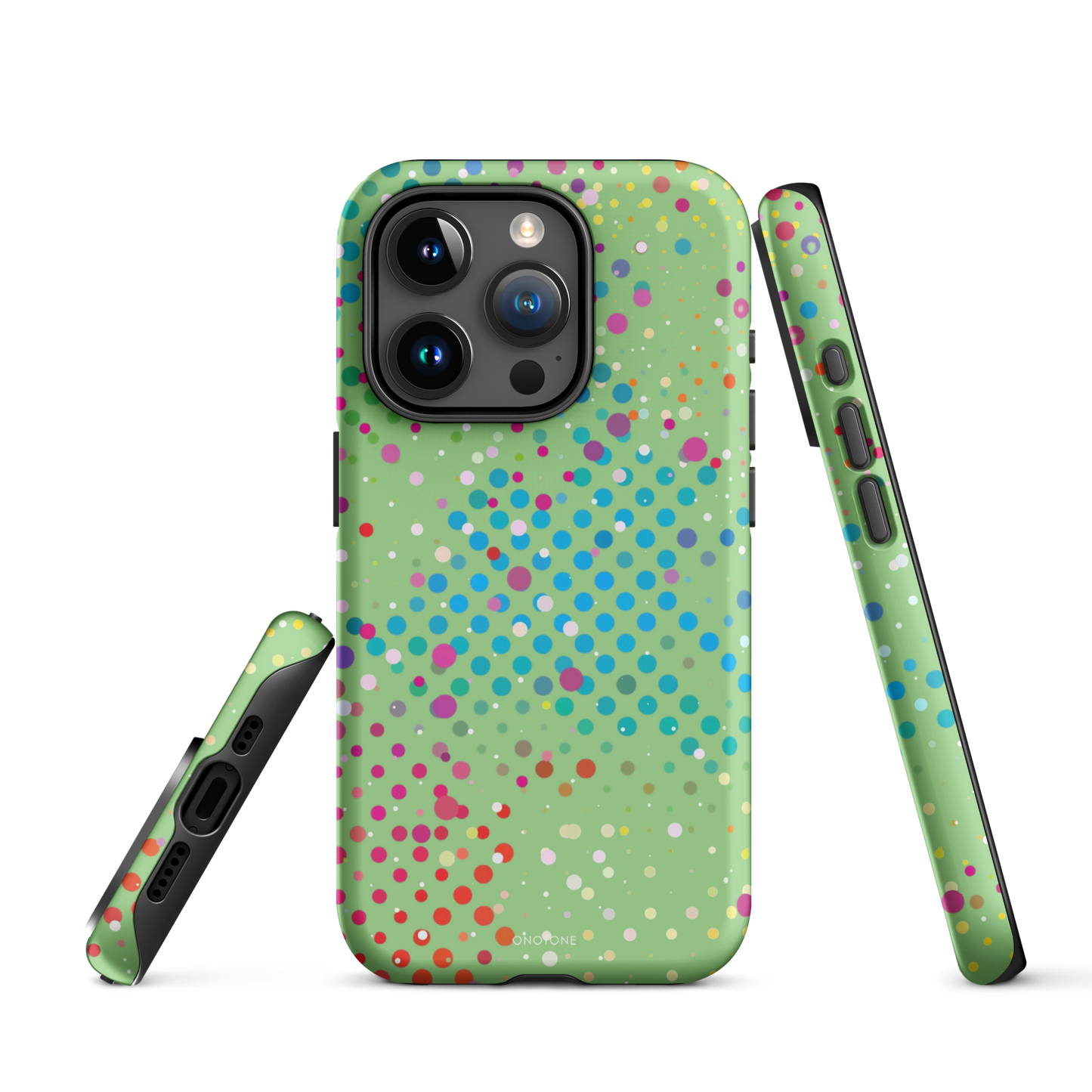 Granny Smith Apple Polka Dot iPhone 15 Pro Max (MagSafe) Case