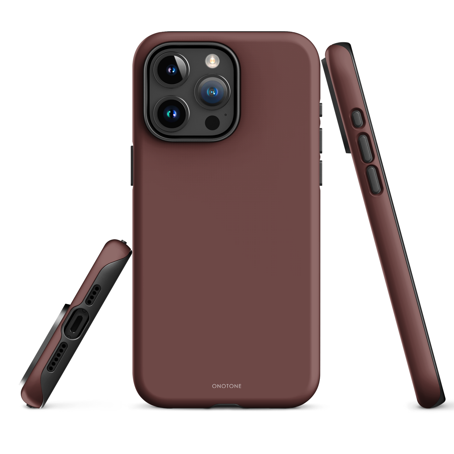 DARK BROWN MINIMALIST IPHONE® CASE - PANTONE® HOT CHOCOLATE