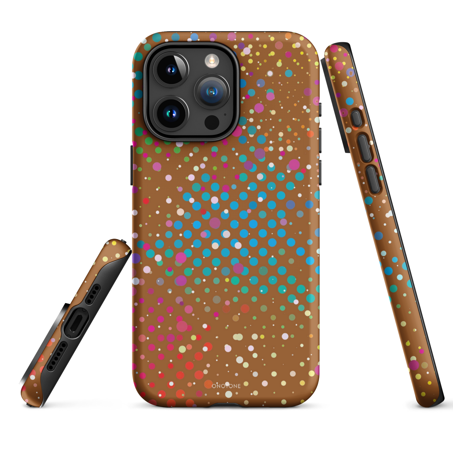 Cinnamon Brown Polka Dot iPhone 16 (MagSafe) Case