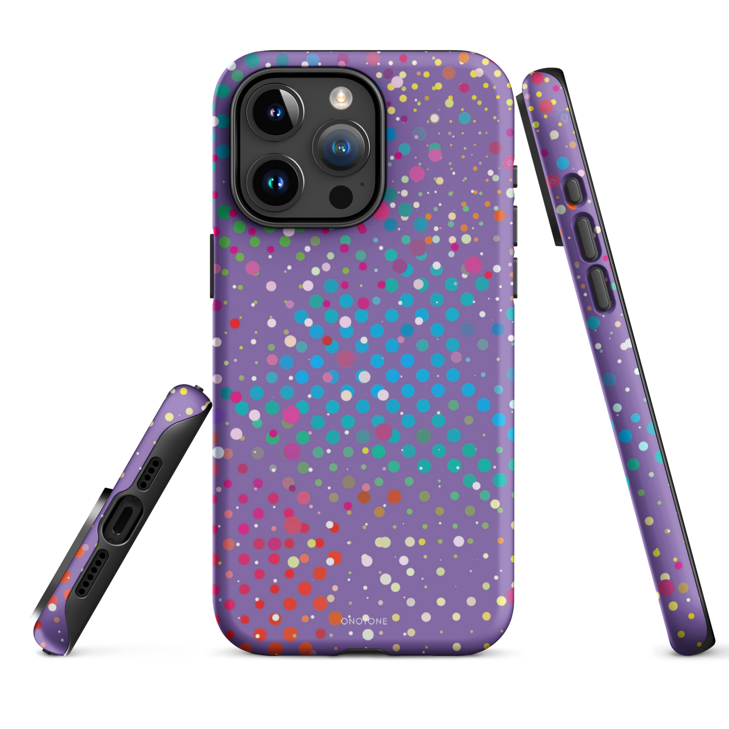 Purple Polka Dot iPhone 16 (MagSafe) Case