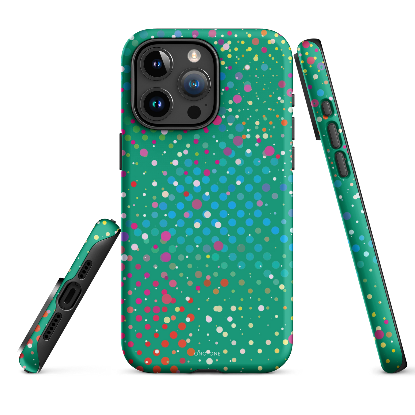 Spanish Green Polka Dot iPhone 16 (MagSafe) Case
