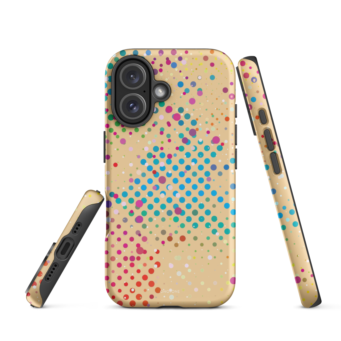 Beige Polka Dot iPhone 16 Plus (MagSafe) Case