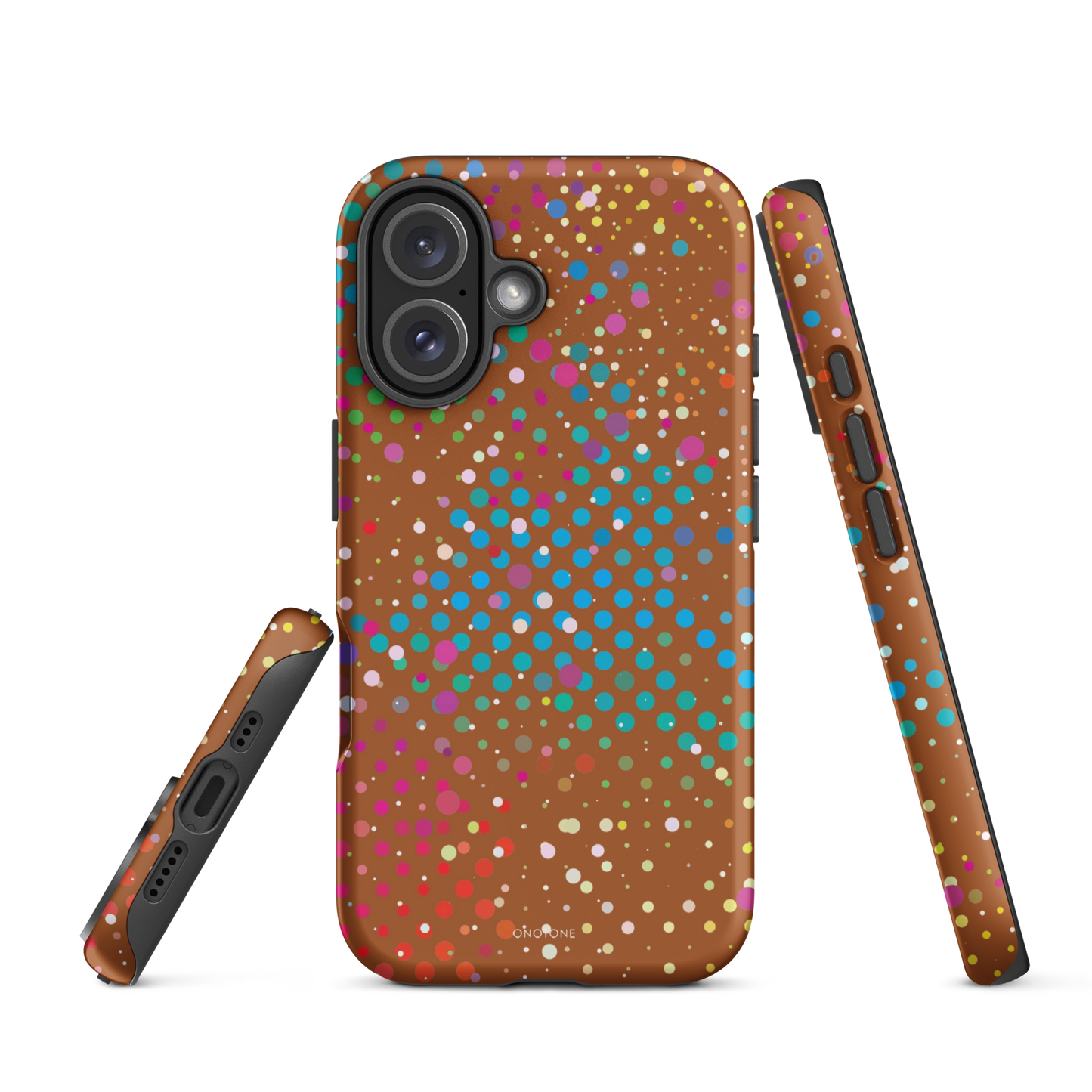 Brown Polka Dot iPhone 16 Plus (MagSafe) Case