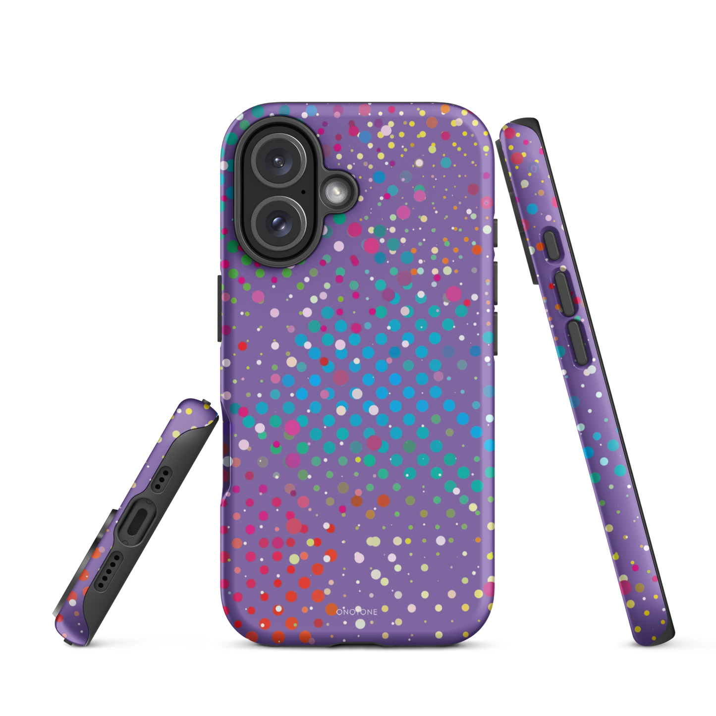 Purple Polka Dot iPhone 16 Plus (MagSafe) Case