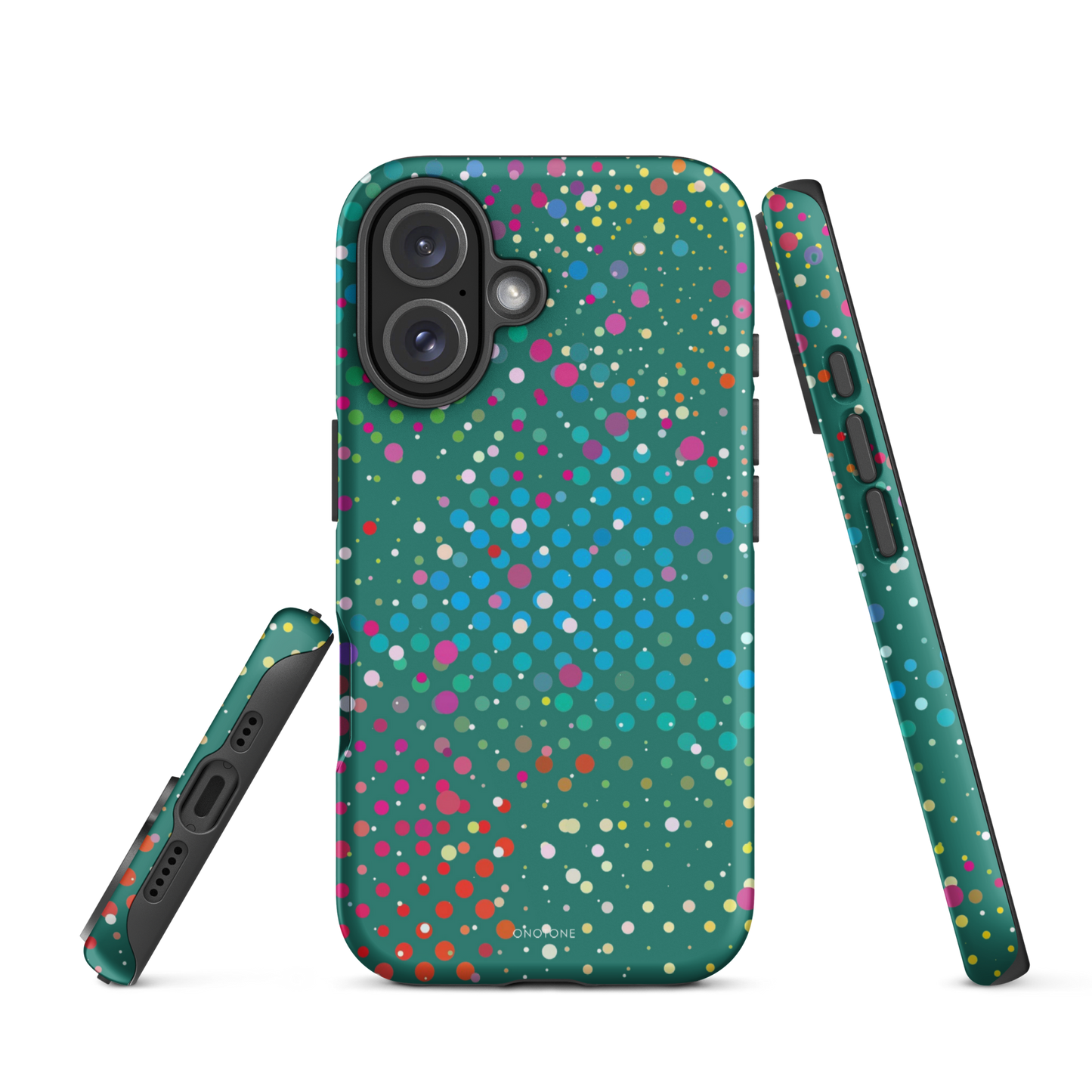 Rain Forest Green Polka Dot iPhone 16 Plus (MagSafe) Case