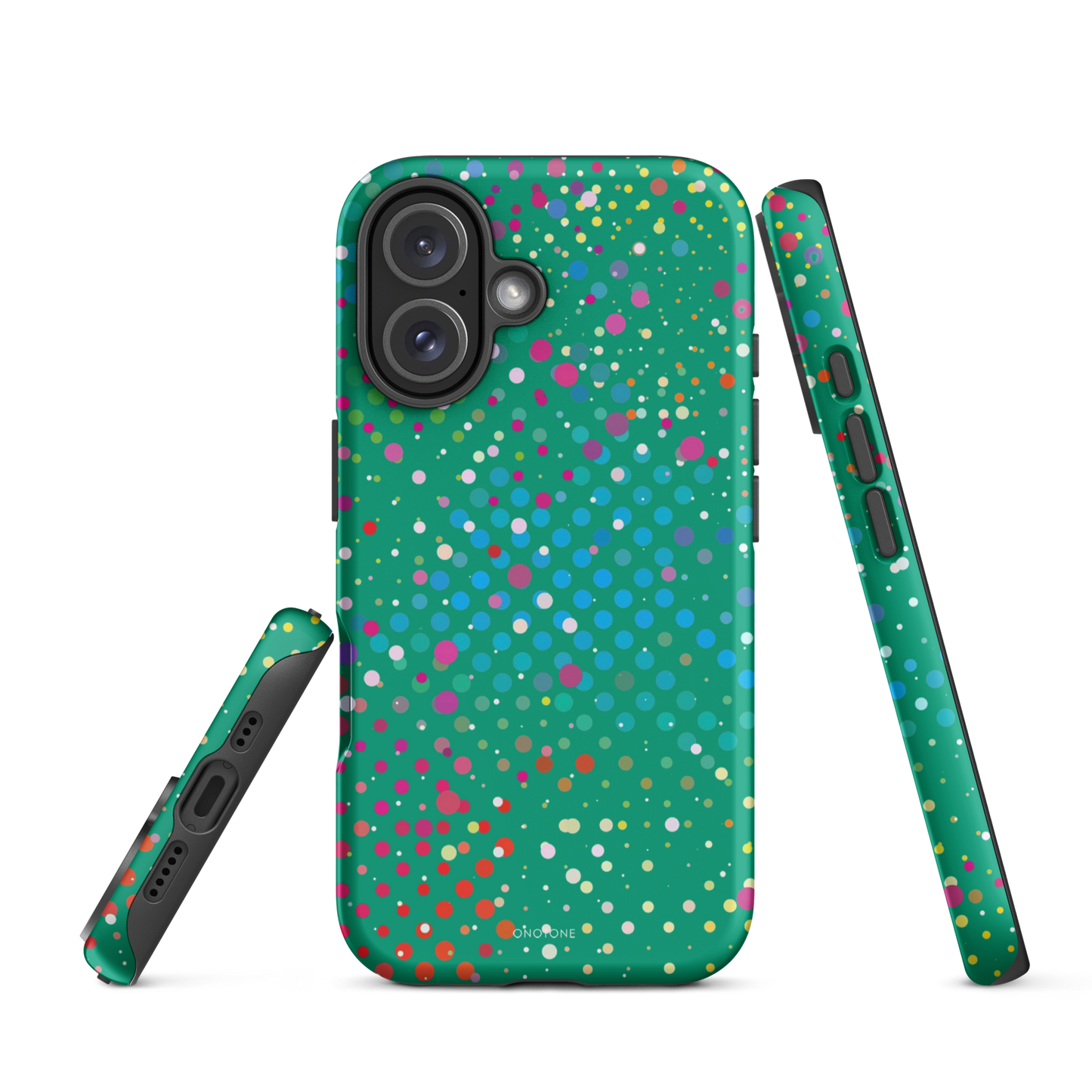 Spanish Green Polka Dot iPhone 16 Plus (MagSafe) Case