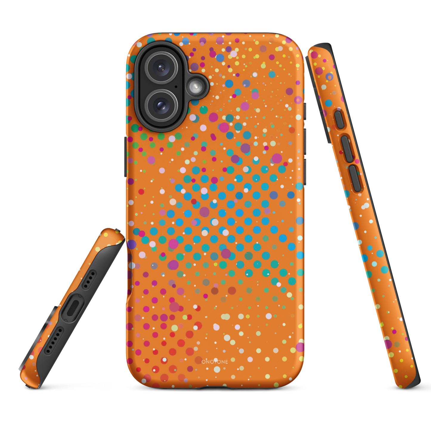 Philippine Orange Polka Dot iPhone 16 Pro (MagSafe) Case