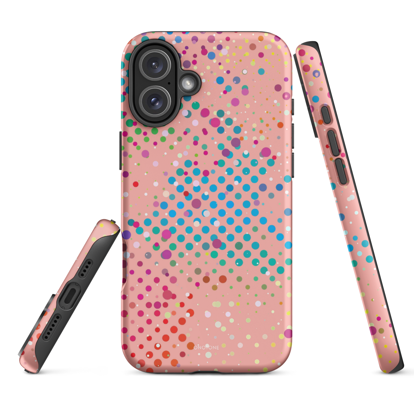 Pearl Vivid Crimson Polka Dot iPhone 16 Pro (MagSafe) Case