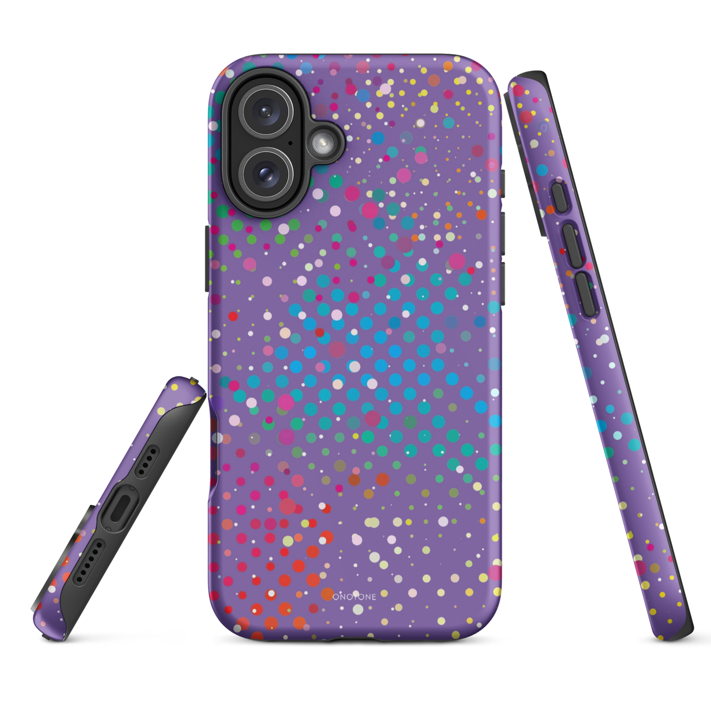 Purple Polka Dot iPhone 16 Pro (MagSafe) Case