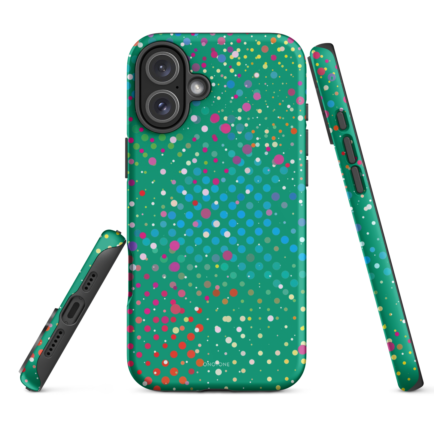 Spanish Green Polka Dot iPhone 16 Pro (MagSafe) Case