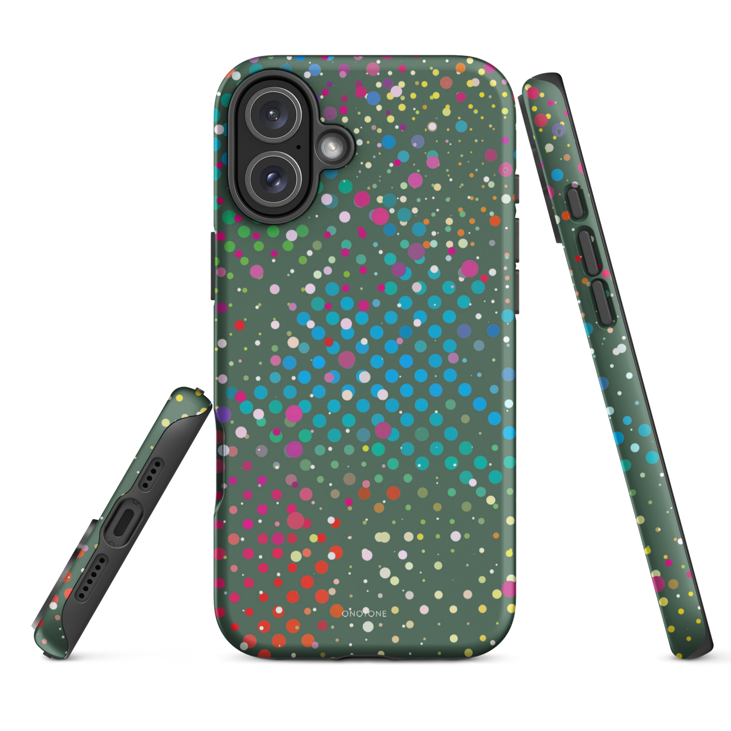 Evergreen Polka Dot iPhone 16 Pro (MagSafe) Case