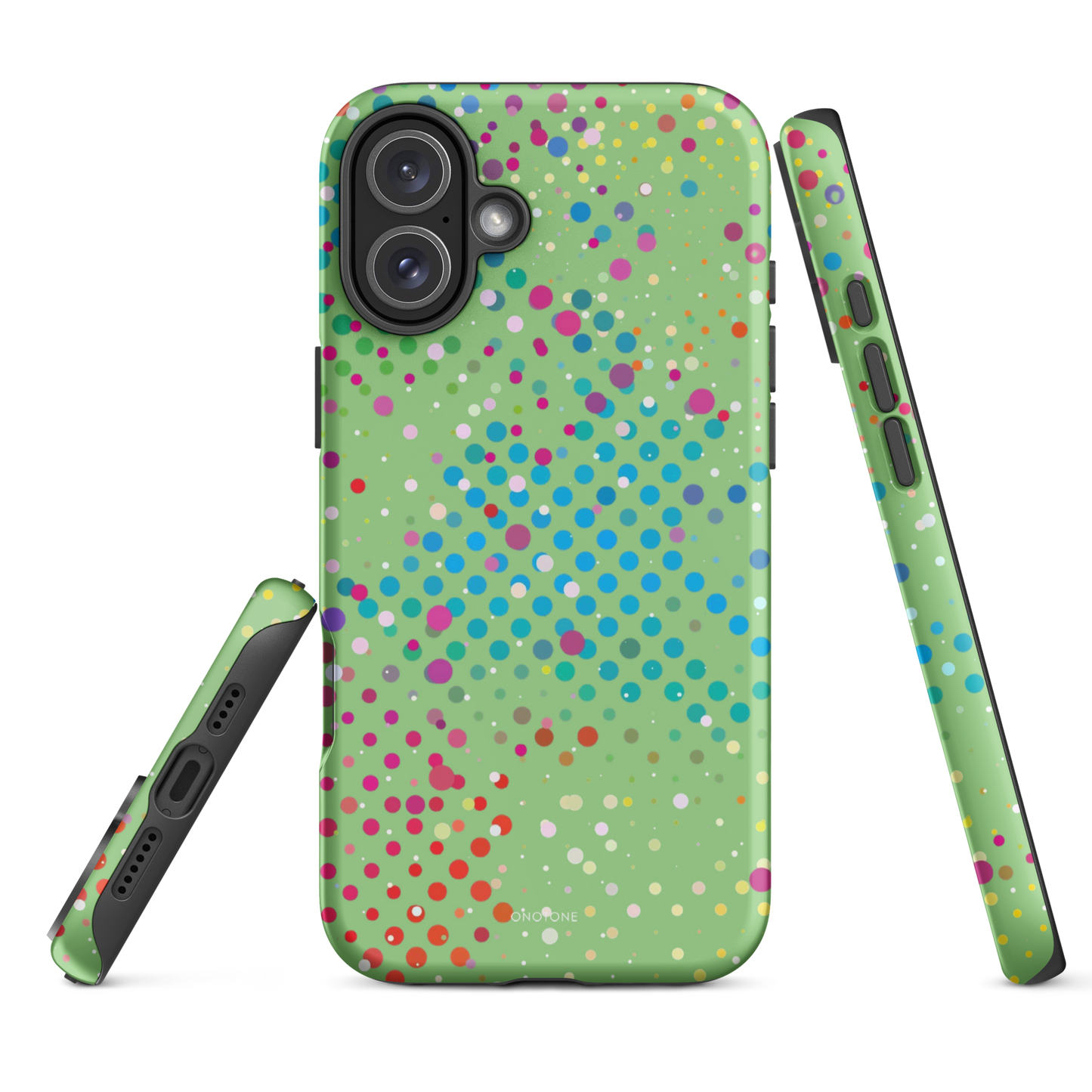 Granny Smith Apple Polka Dot iPhone 16 Pro (MagSafe) Case