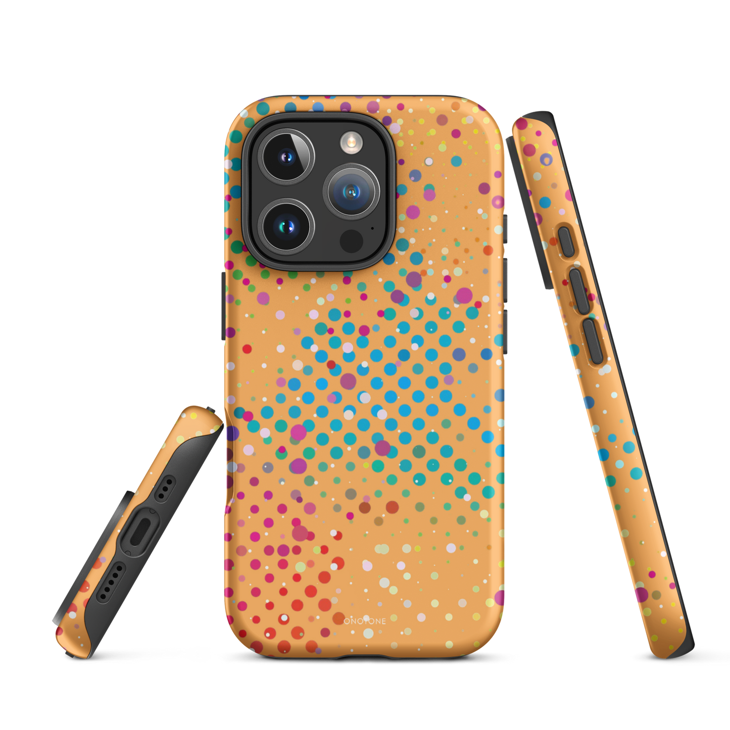 Washed-out Orange Polka Dot iPhone 16 Pro Max (MagSafe) Case