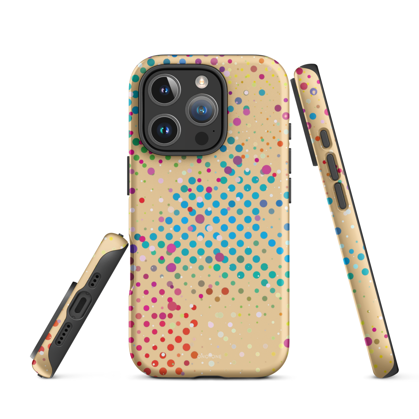 Beige Polka Dot iPhone 16 Pro Max (MagSafe) Case