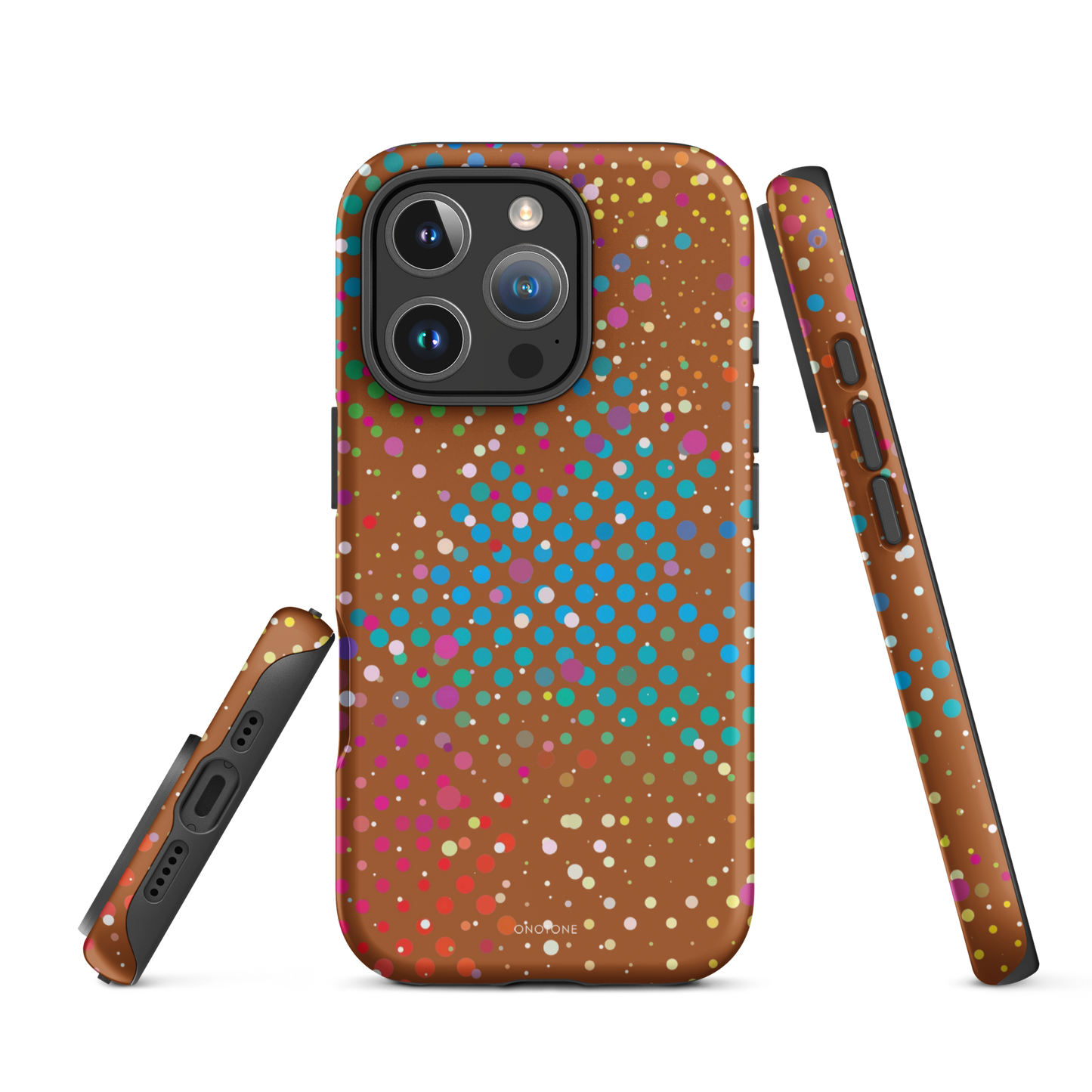 Brown Polka Dot iPhone 16 Pro Max (MagSafe) Case