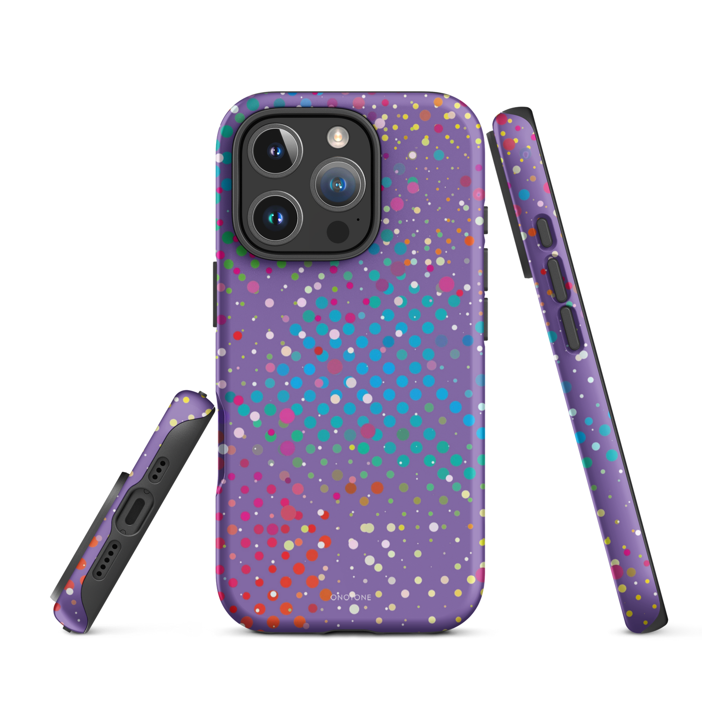 Purple Polka Dot iPhone 16 Pro Max (MagSafe) Case