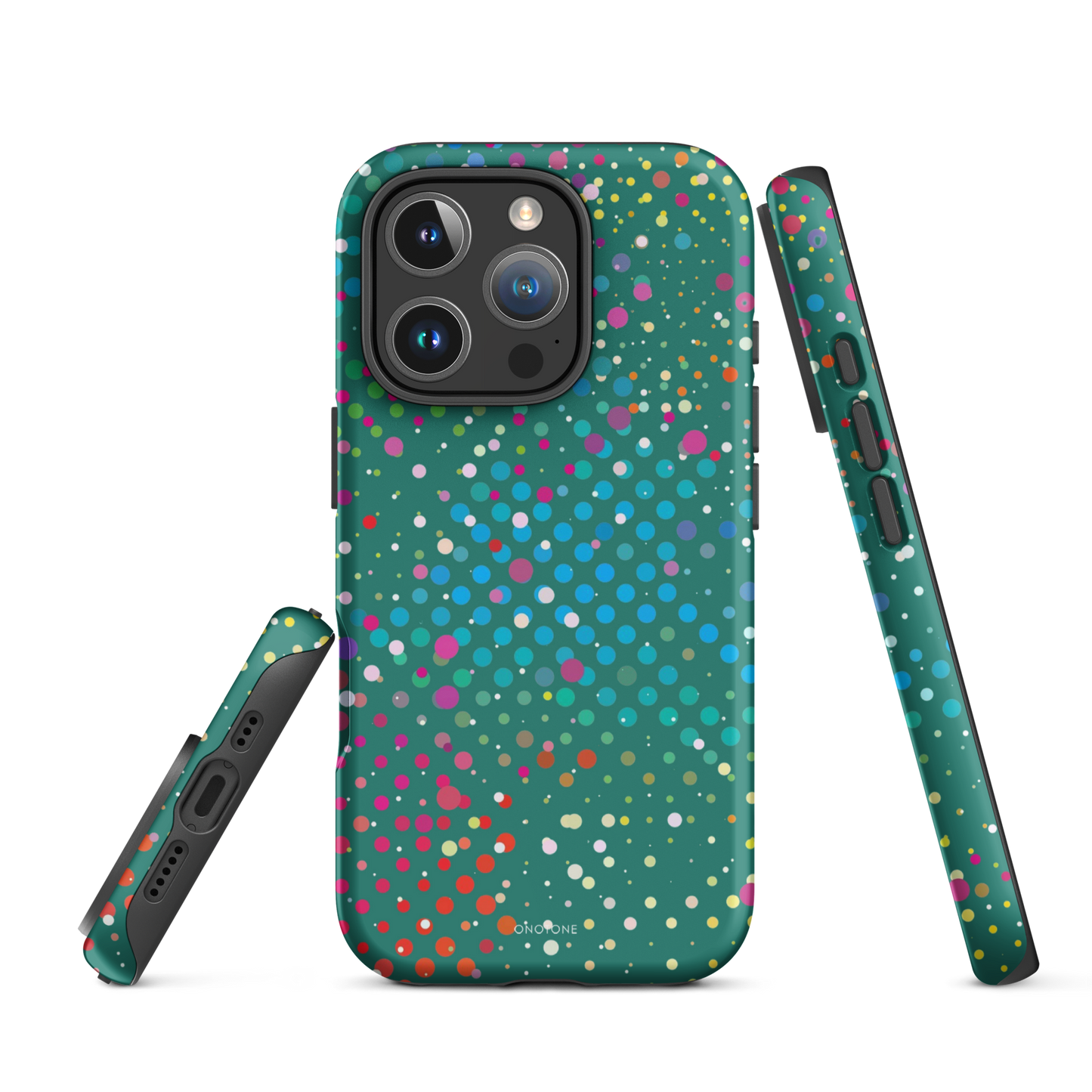 Rain Forest Green Polka Dot iPhone 16 Pro Max (MagSafe) Case