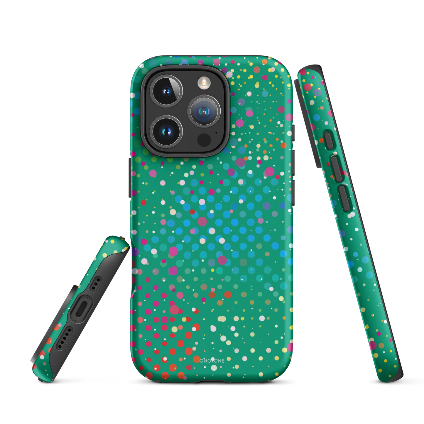 Spanish Green Polka Dot iPhone 16 Pro Max (MagSafe) Case