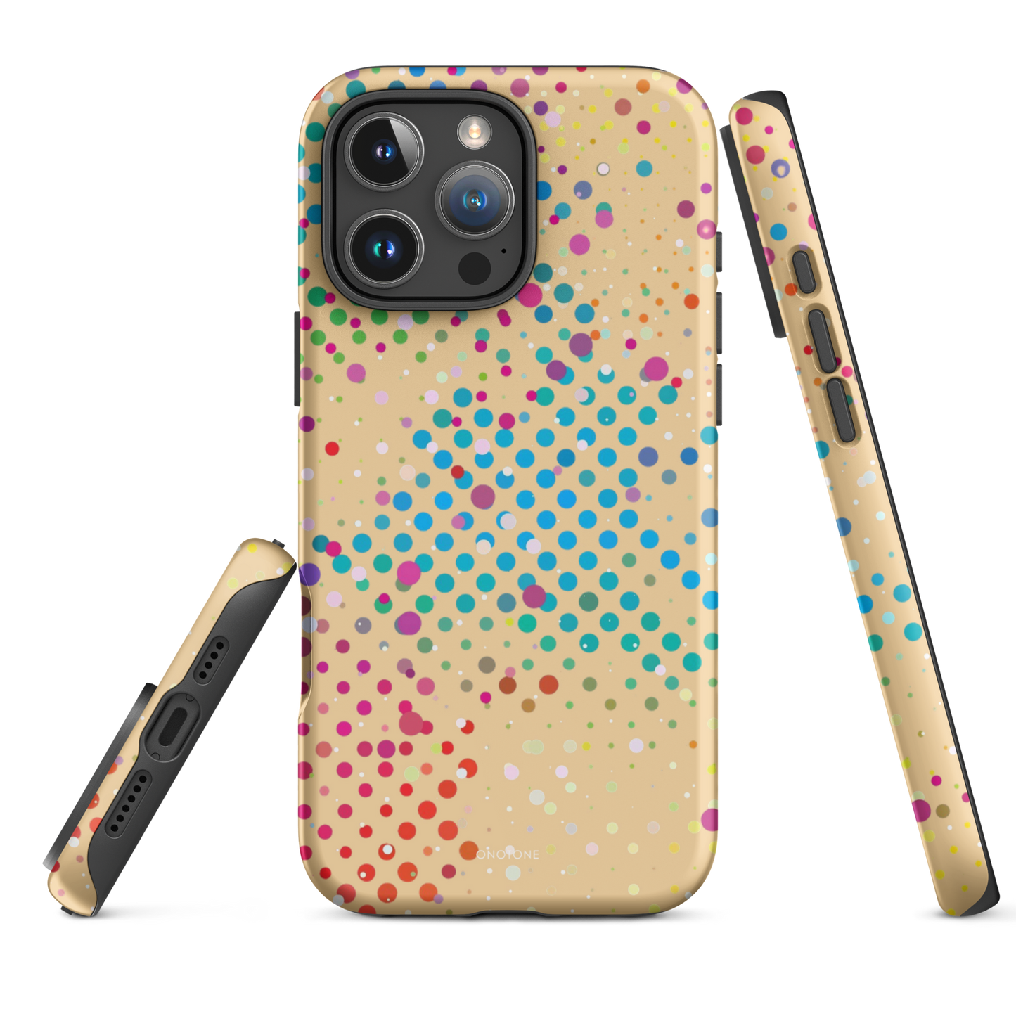Beige Polka Dot iPhone 16 Pro Max (MagSafe) Case