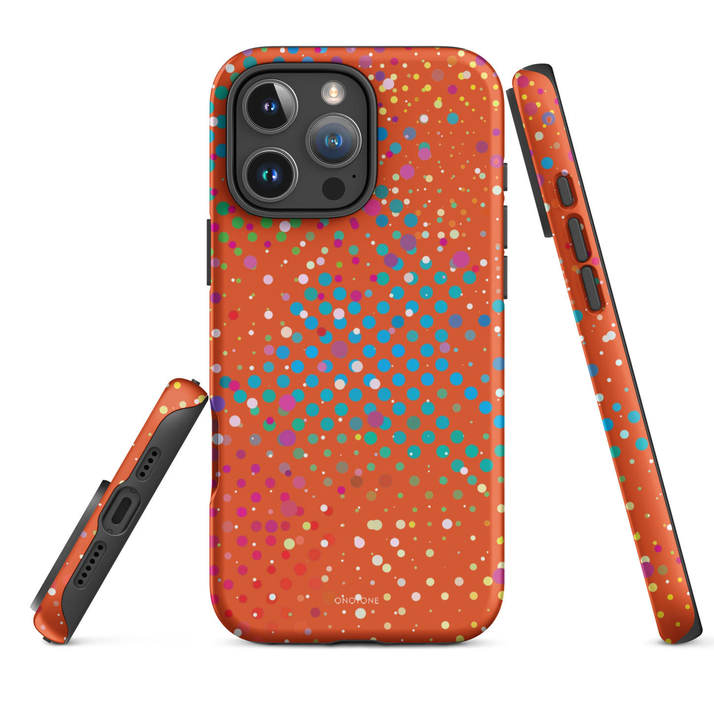 Vivid Vermilion Polka Dot iPhone 16 Pro Max (MagSafe) Case