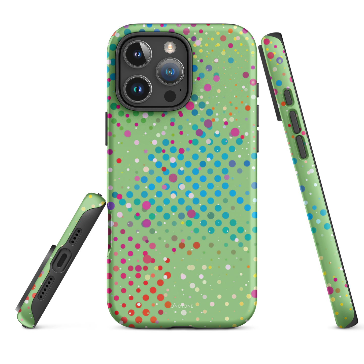 Granny Smith Apple Polka Dot iPhone 16 Pro Max (MagSafe) Case