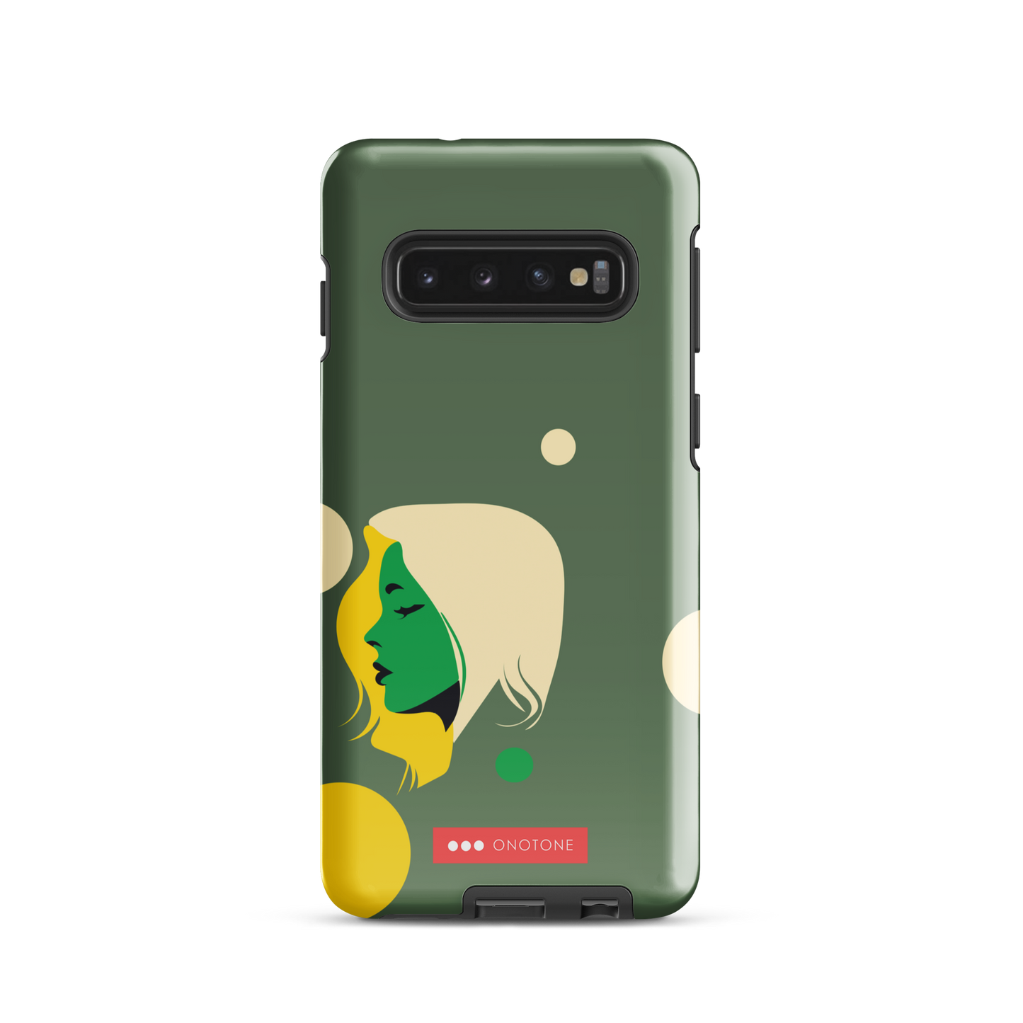 Double Layer Protection Green Modern Samsung Galaxy Case