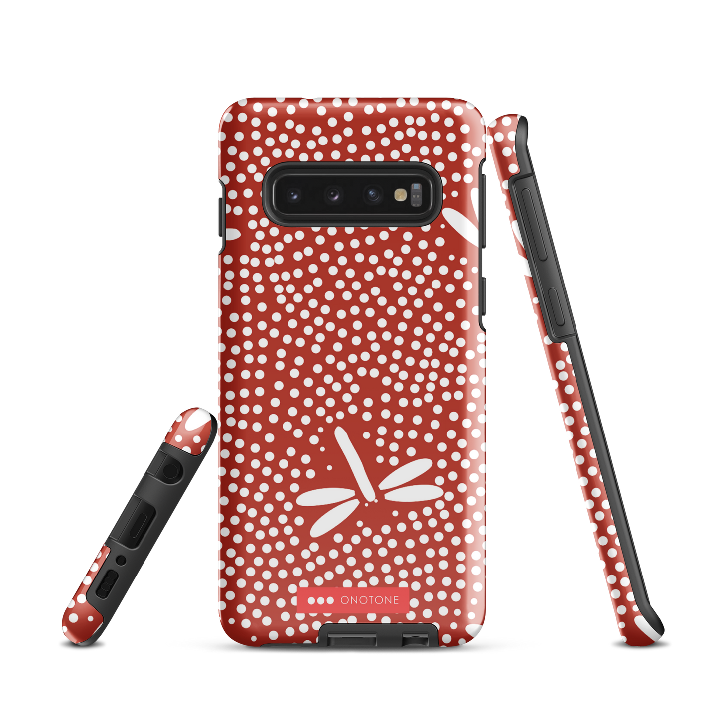 Red Japanese Indigo Samsung® Galaxy Phone Case Dragonfly Patterns