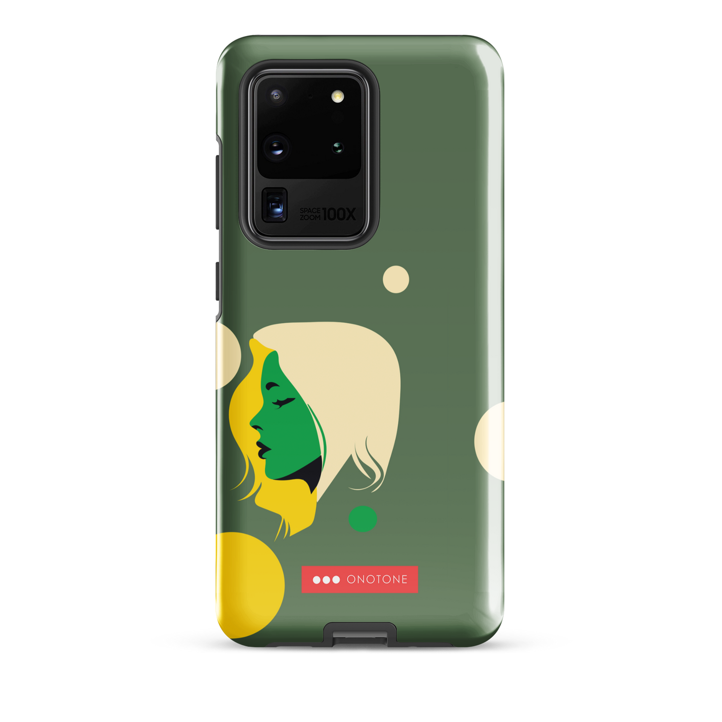 Double Layer Protection Green Modern Samsung Galaxy Case