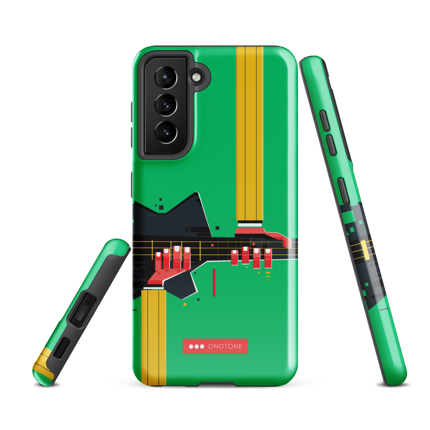 Double Layer Protection Green Modern Samsung Galaxy Case