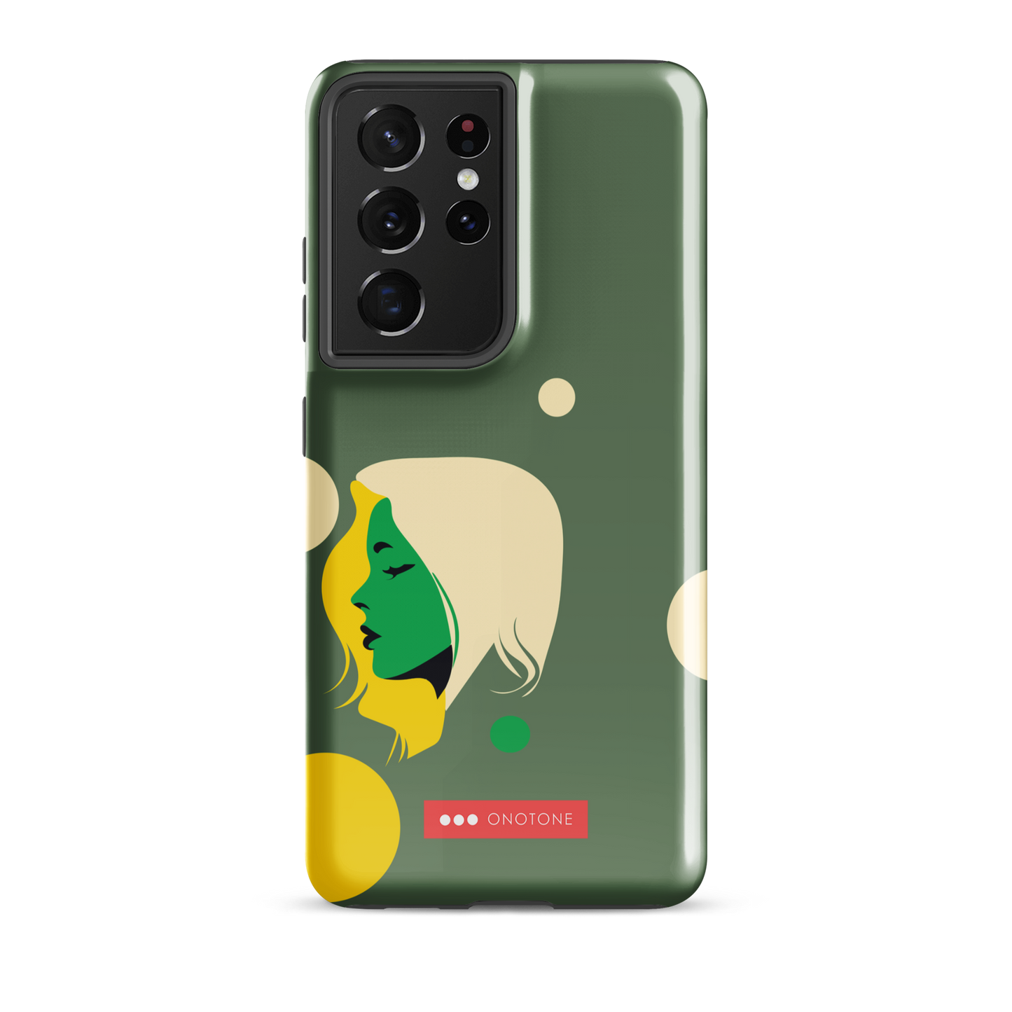 Double Layer Protection Green Modern Samsung Galaxy Case