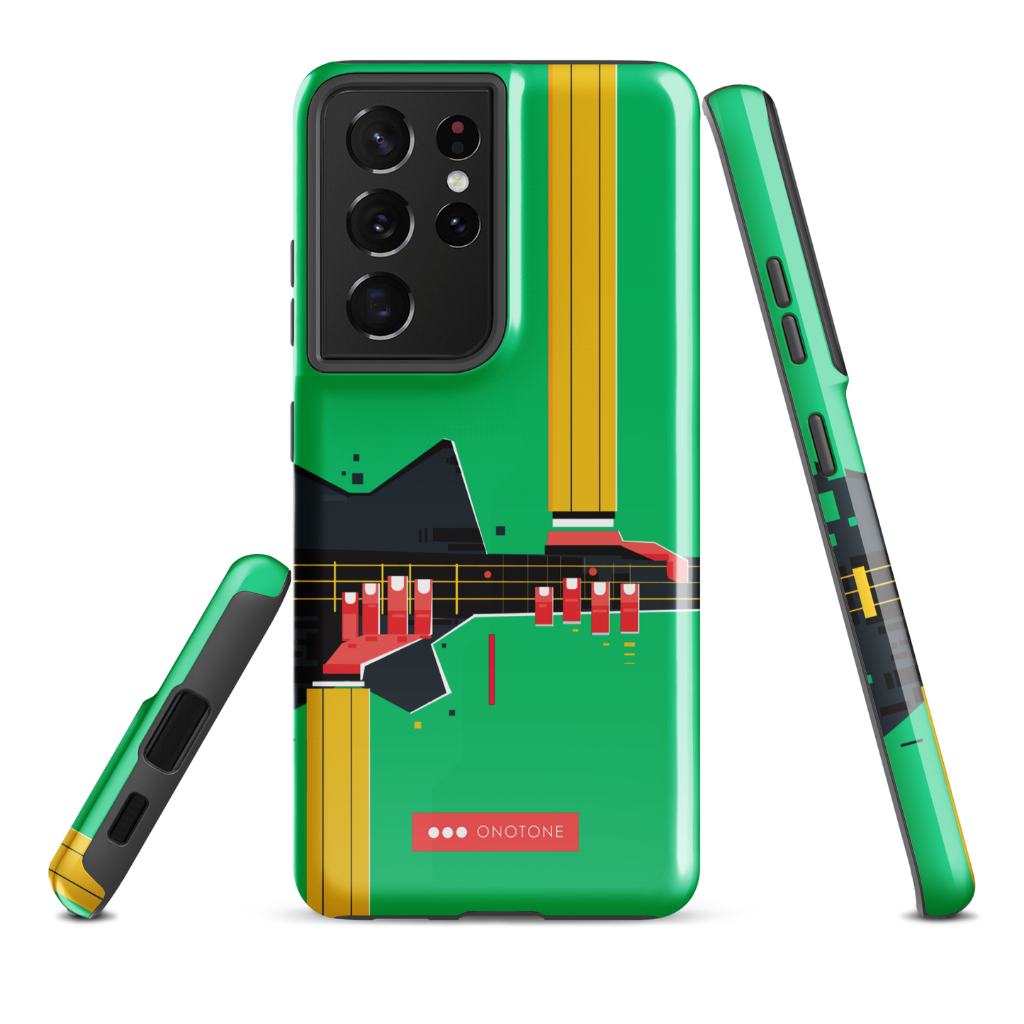 Double Layer Protection Green Modern Samsung Galaxy Case