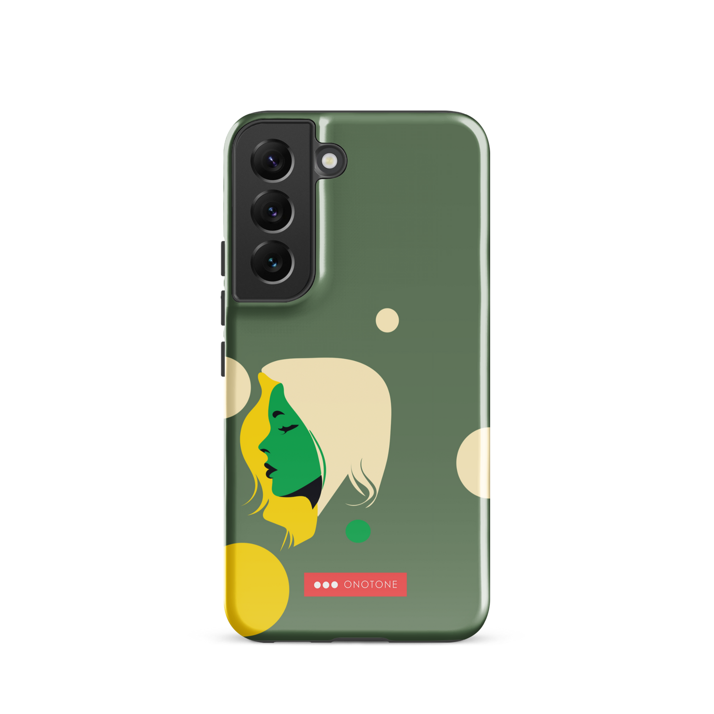 Double Layer Protection Green Modern Samsung Galaxy Case